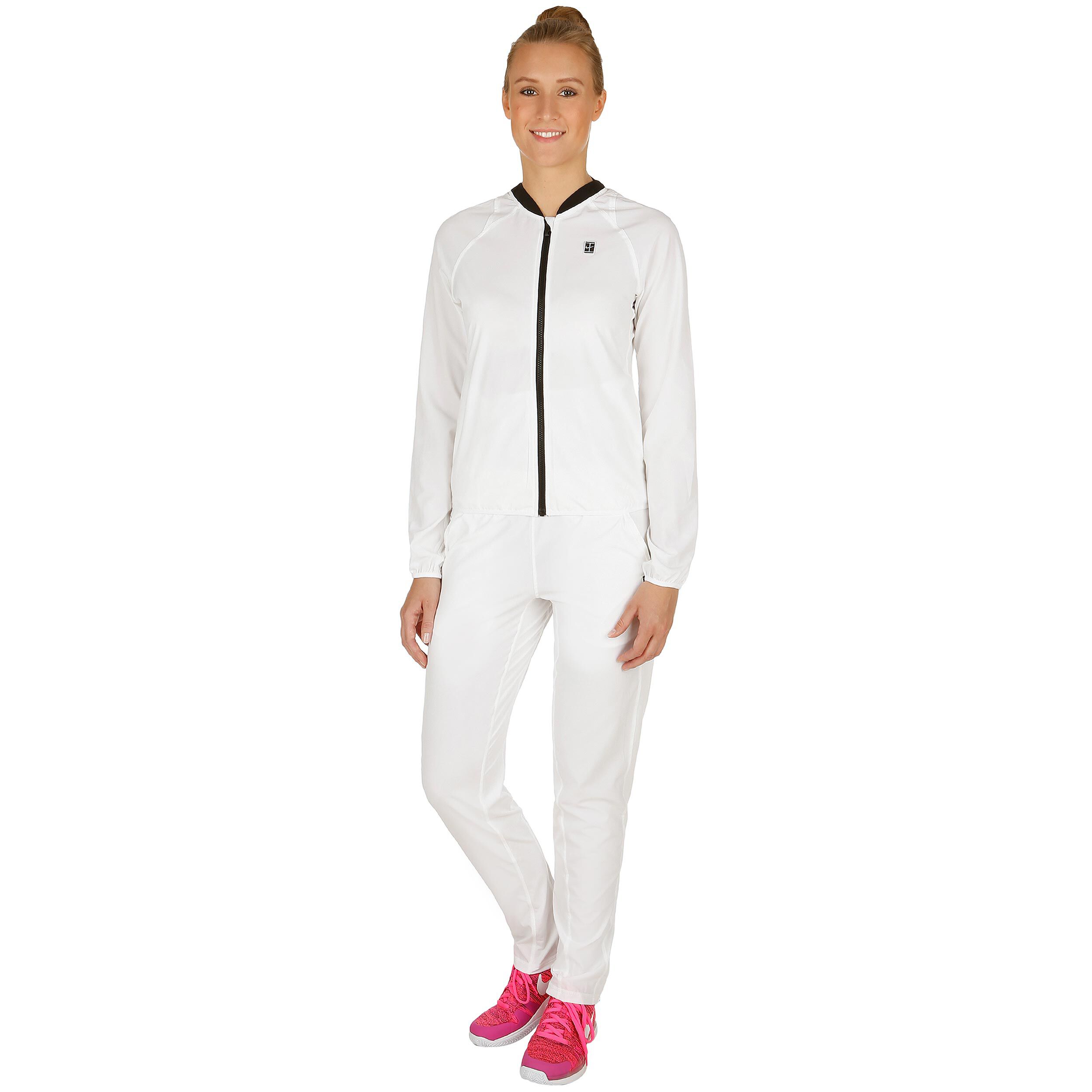 Buy Nike Court Woven Warm Up Tracksuit Women White Black online Tennis Point UK