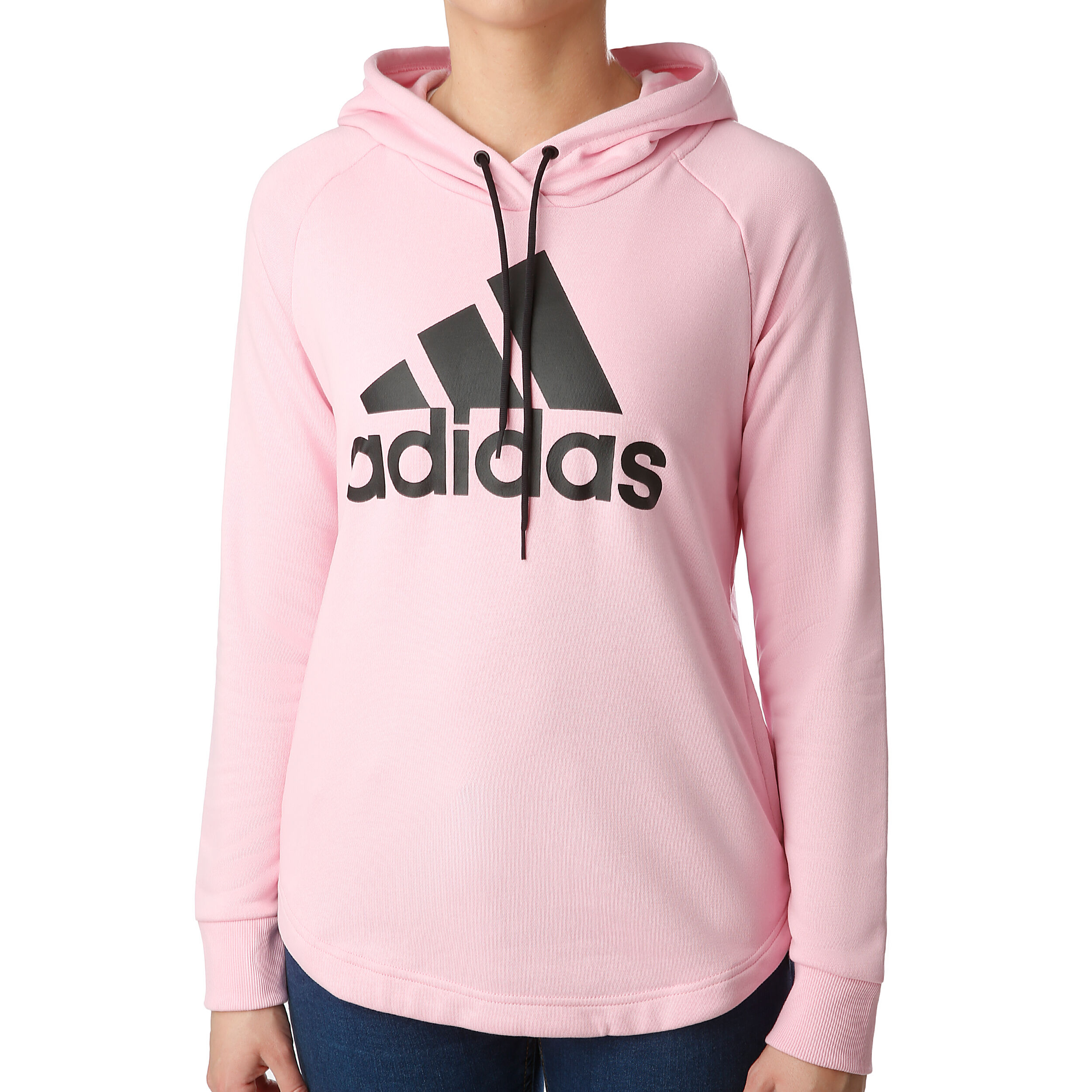 Buy adidas Must Have Badge Of Sport Over Head Hoody Women Pink Black online Tennis Point UK