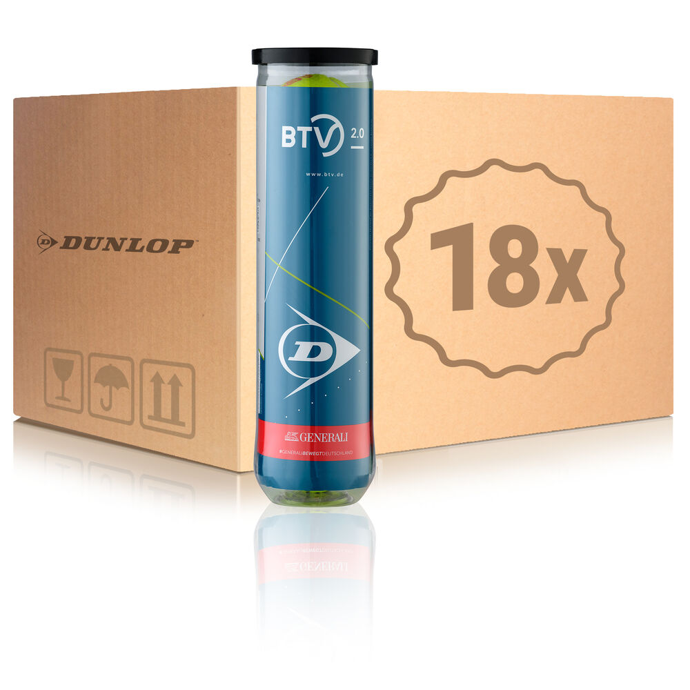 Dunlop 18x 4 Ball Tube BTV 2.0 in a box Dunlop 18x 4 Ball Tube BTV 2.0 in a box