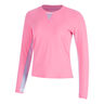 High Low Breezy Long Sleeve Women-Pink