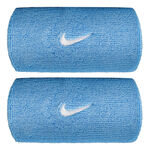 Nike Clothing Nike Swoosh Classic Doublewide Wristband Unisex - blue, white