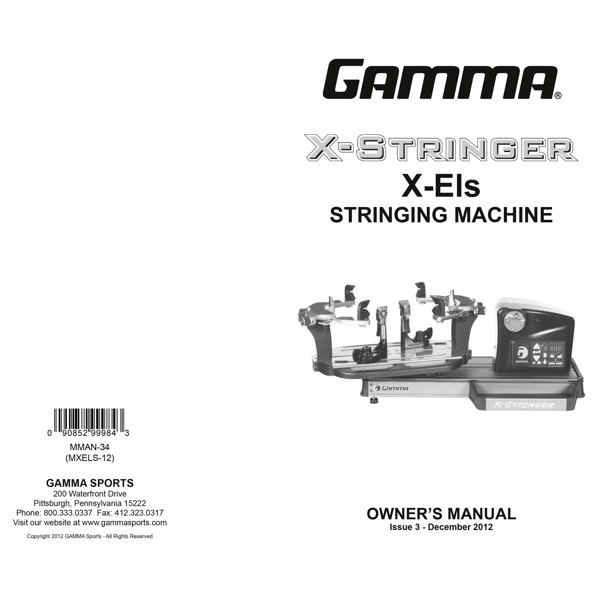 buy Gamma X Els Stringing Machine Blue online TennisPoint