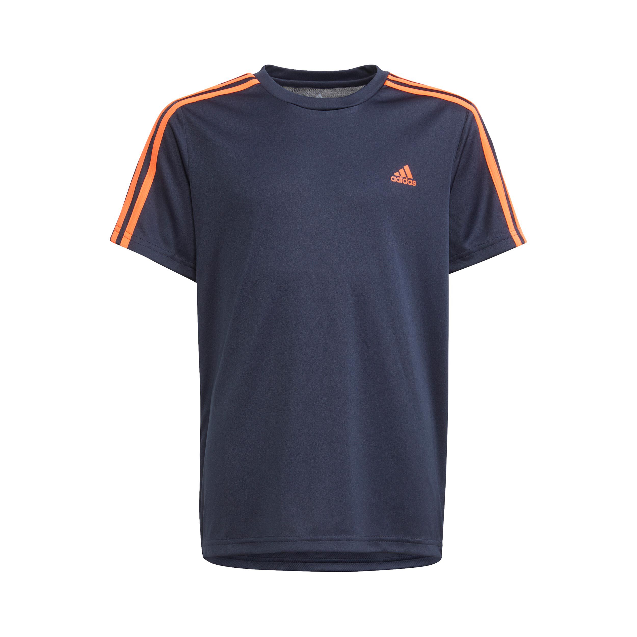 T shirt adidas 3 stripes orange shop