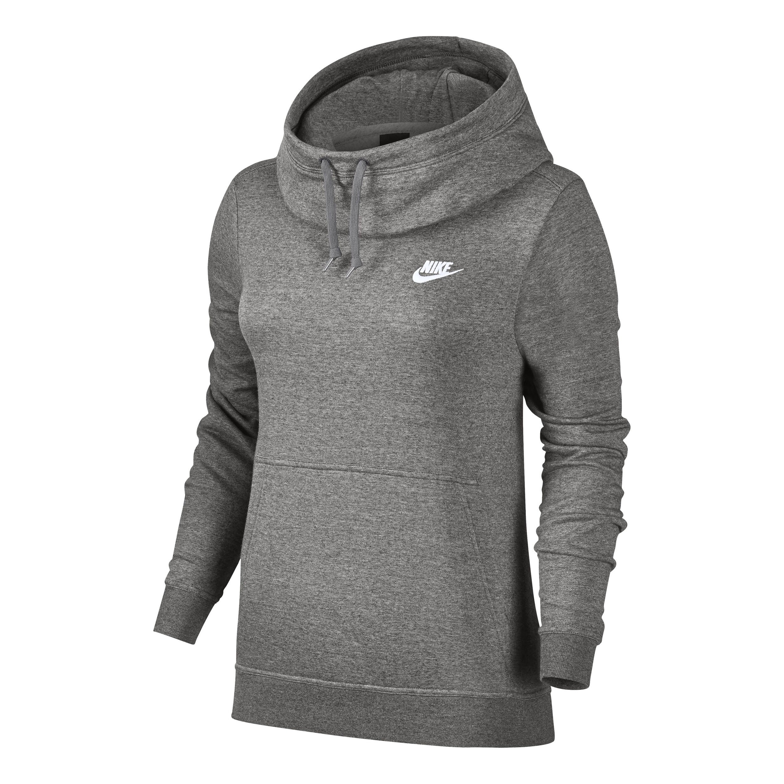 Nike grey cowl neck hoodie outlet