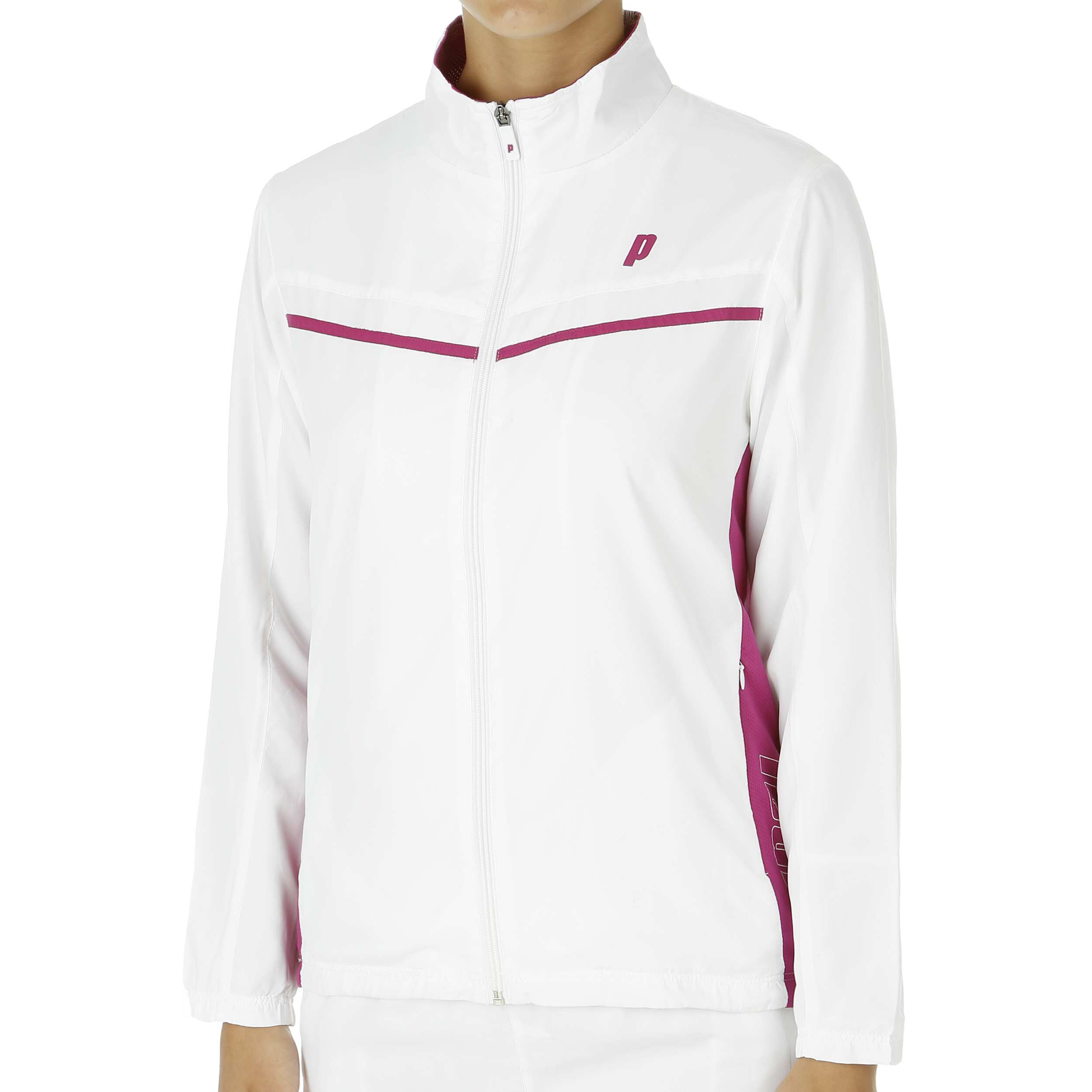 Warm Up Jacket Training Jacket Women White Dark Red