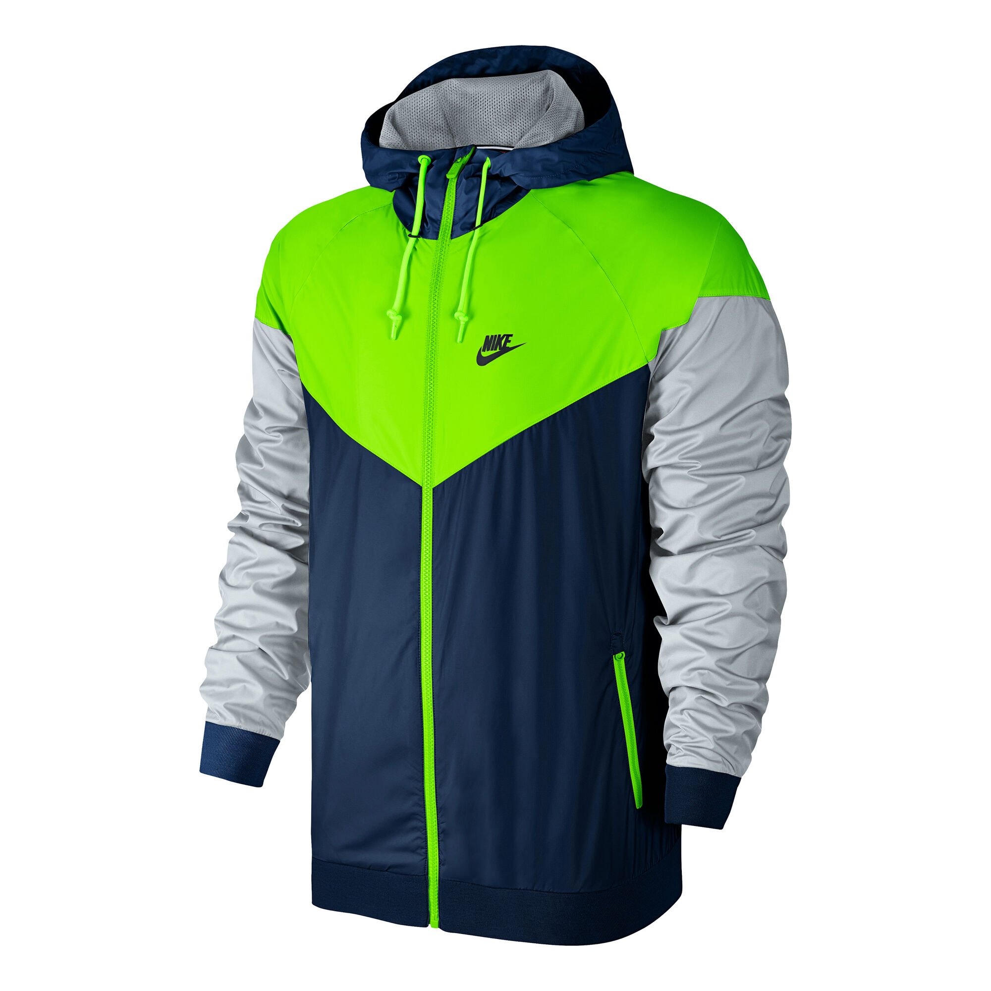 Buy Nike Sportswear Windrunner Training Jacket Men Blue, Neon Green ...