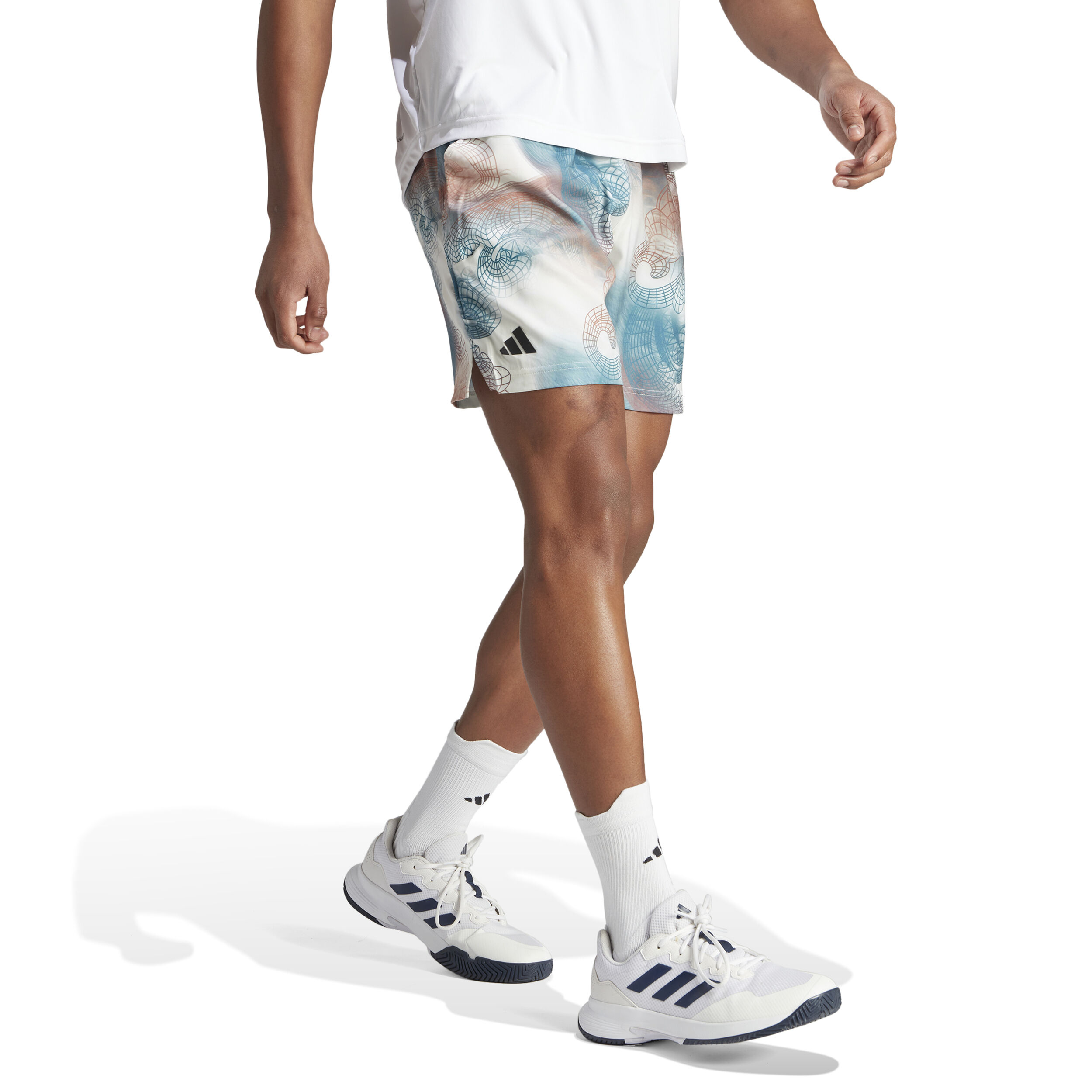 Buy adidas Printed Pro Shorts Men Multicoloured online Tennis