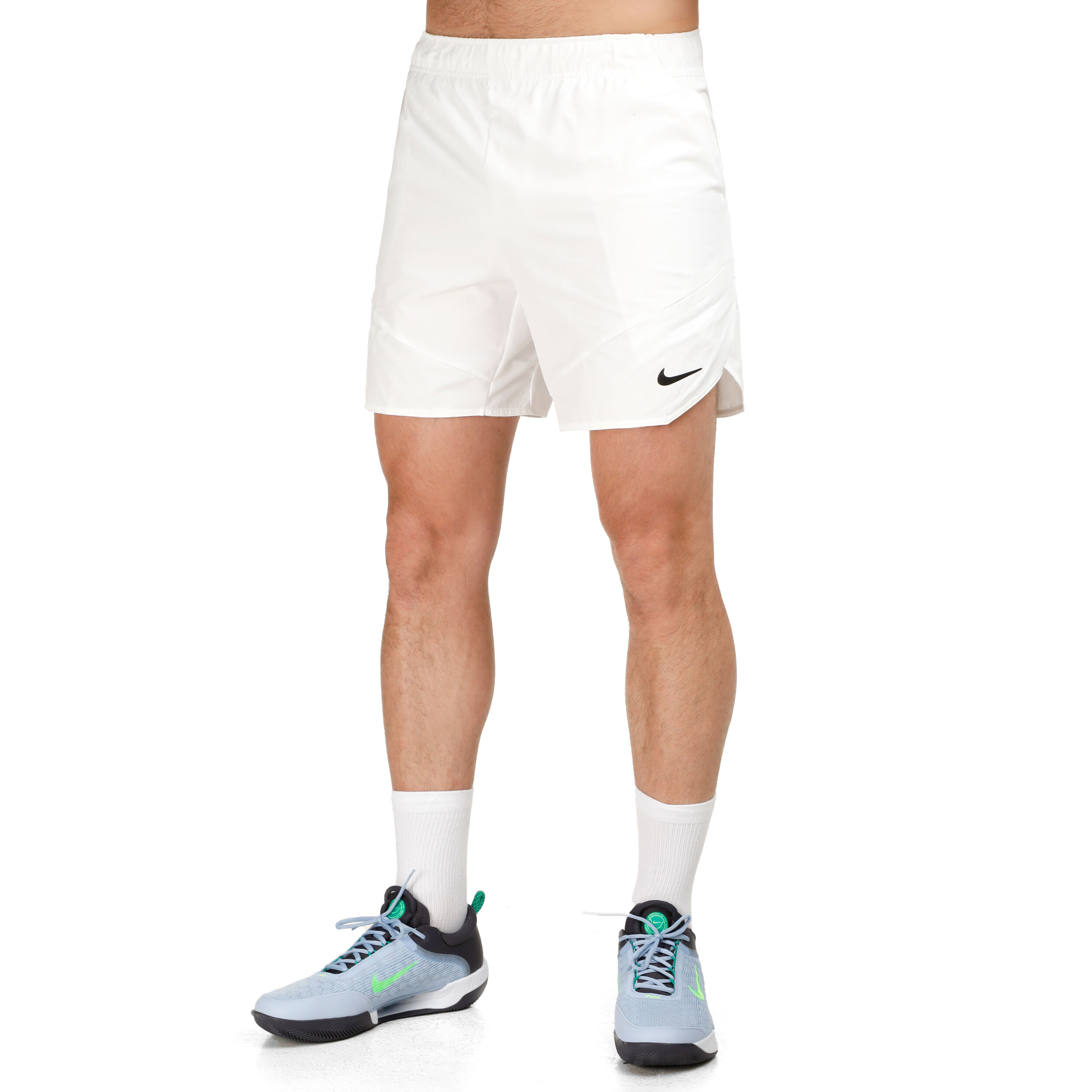 White nike cotton shorts on sale