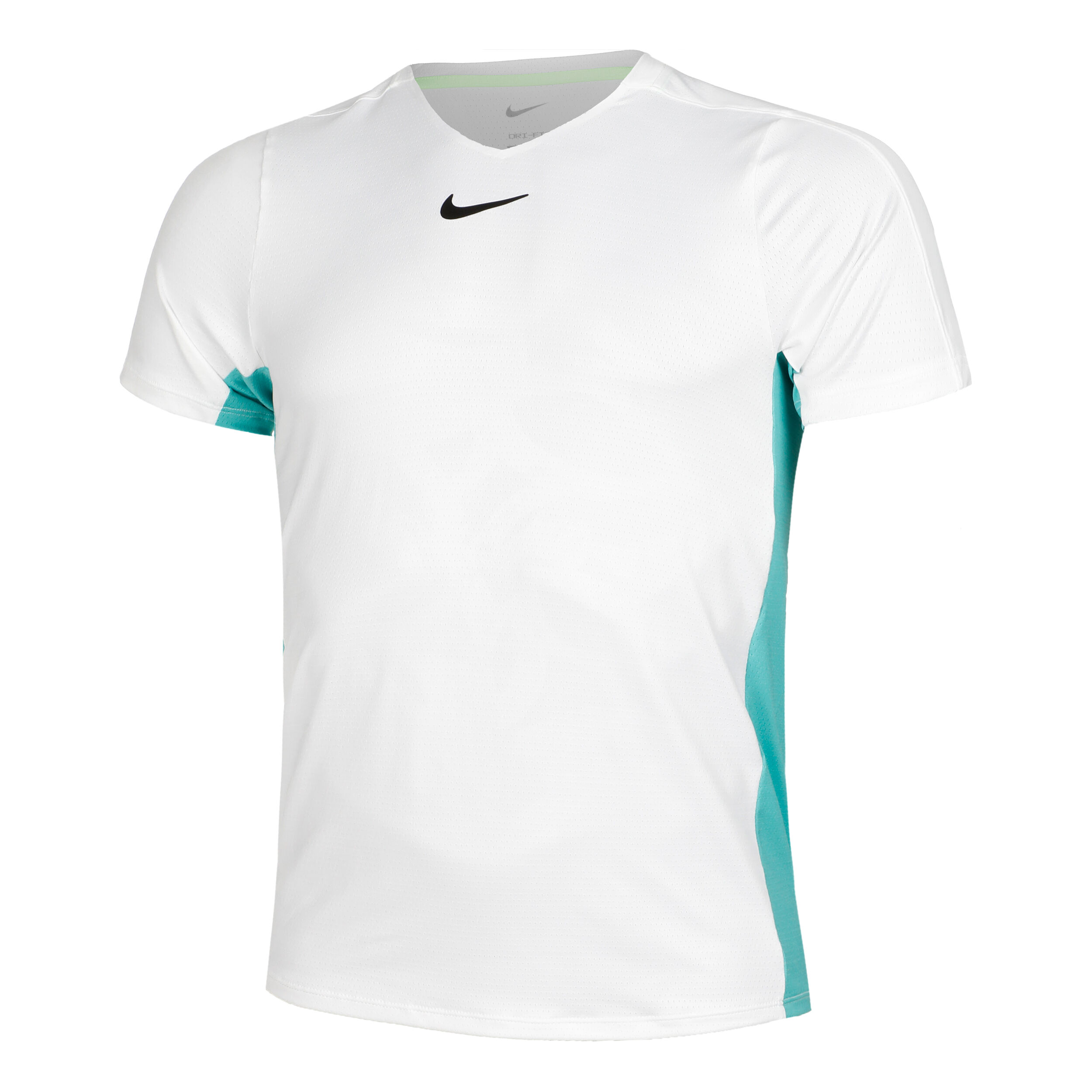 White and turquoise nike shirt top