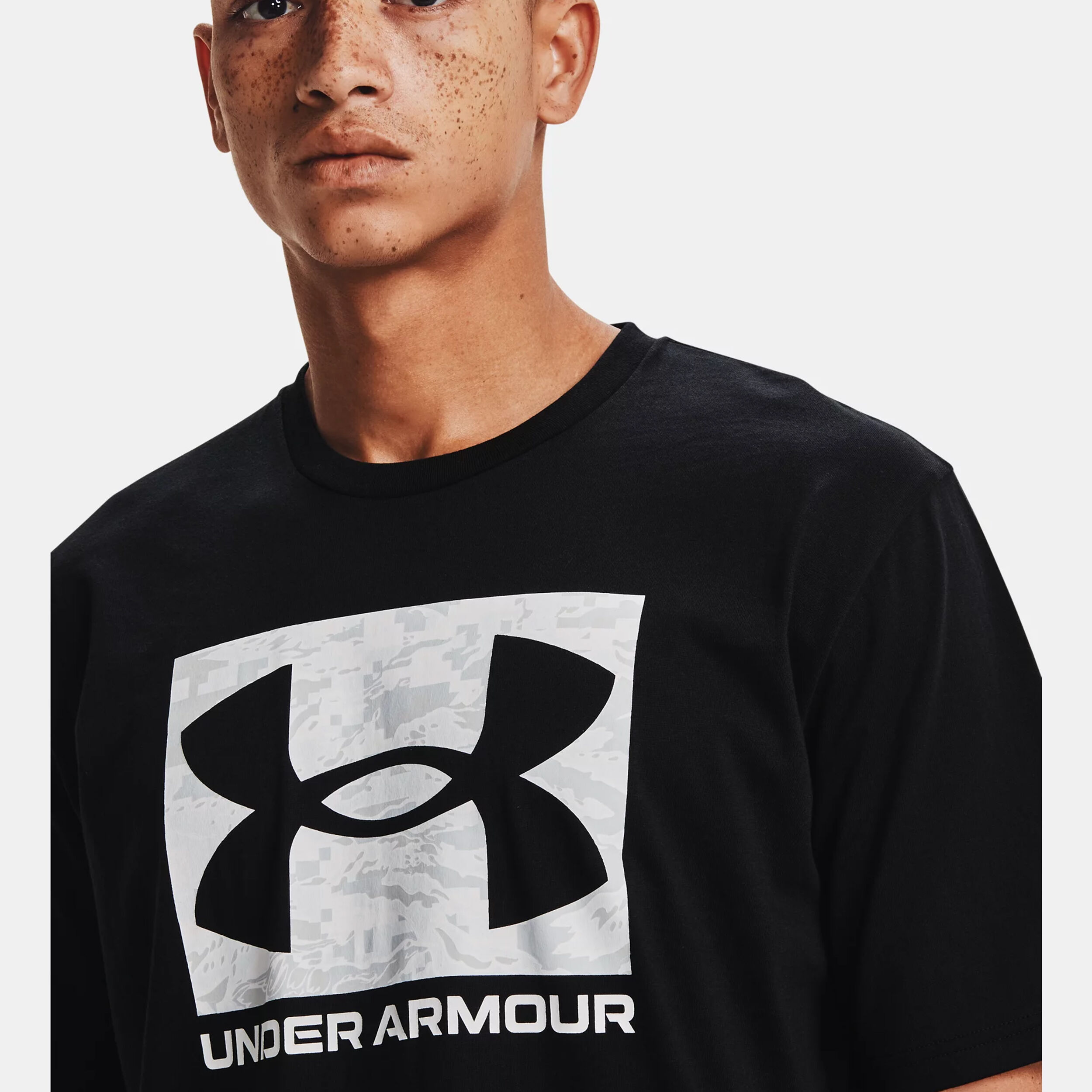 ABC Camo Boxed Logo T Shirt Men Black