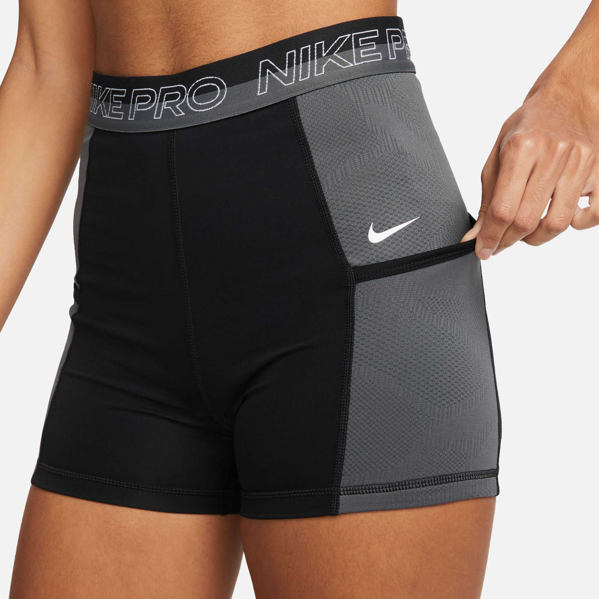 Dri Fit Performance 3in Ball Shorts Women Black Grey