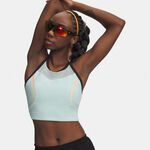 Under Armour Running top Under Armour Velociti Elite Crop  Running shirt Women-mint, coral