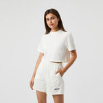 Bj&ouml;rn Borg Clothing Bj&ouml;rn Borg Studio Oversized Cropped T-Shirt Women-Cream