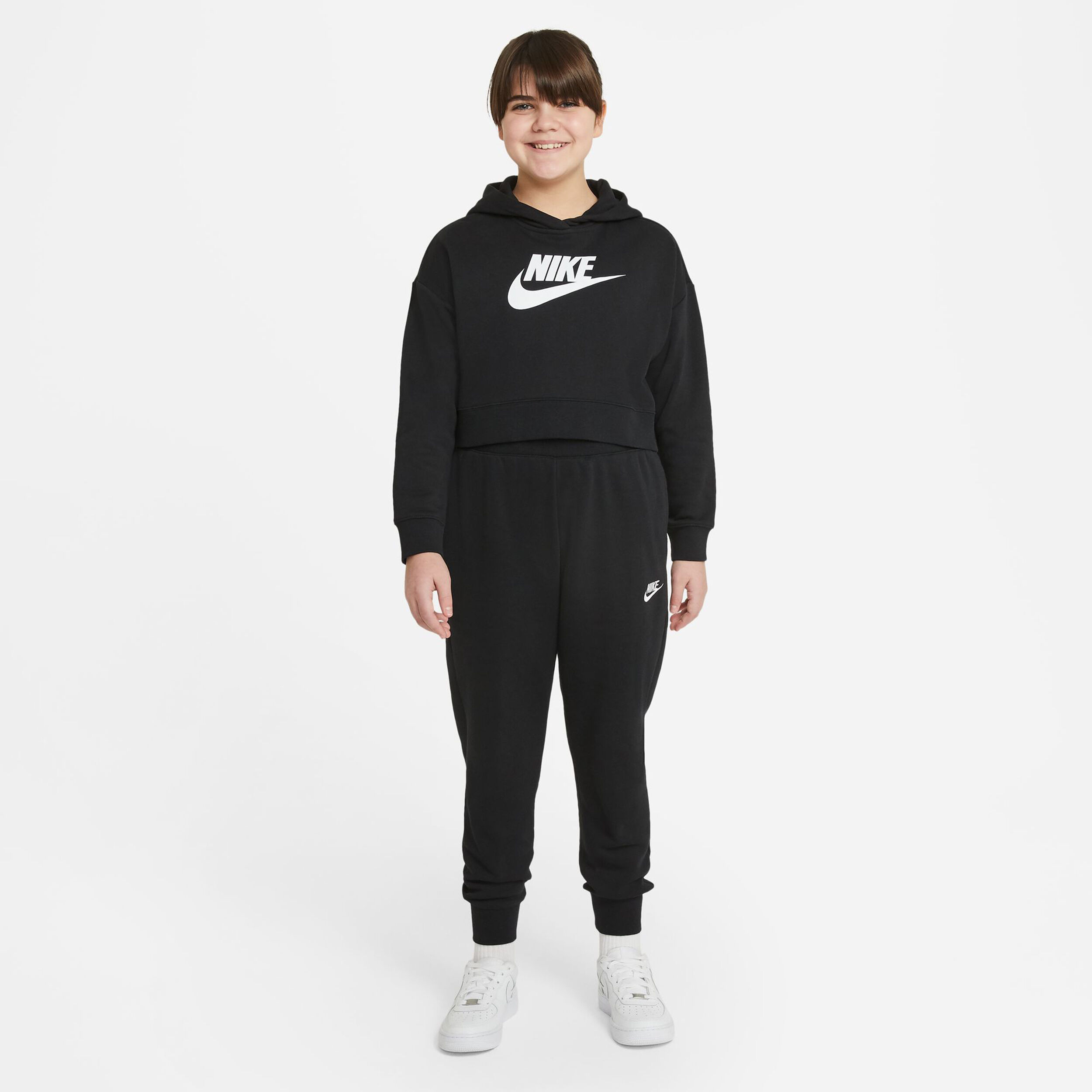 Black nike best sale sweatpants for girls