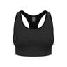 Seamless Medium Padded Sport Sports bras Women-black