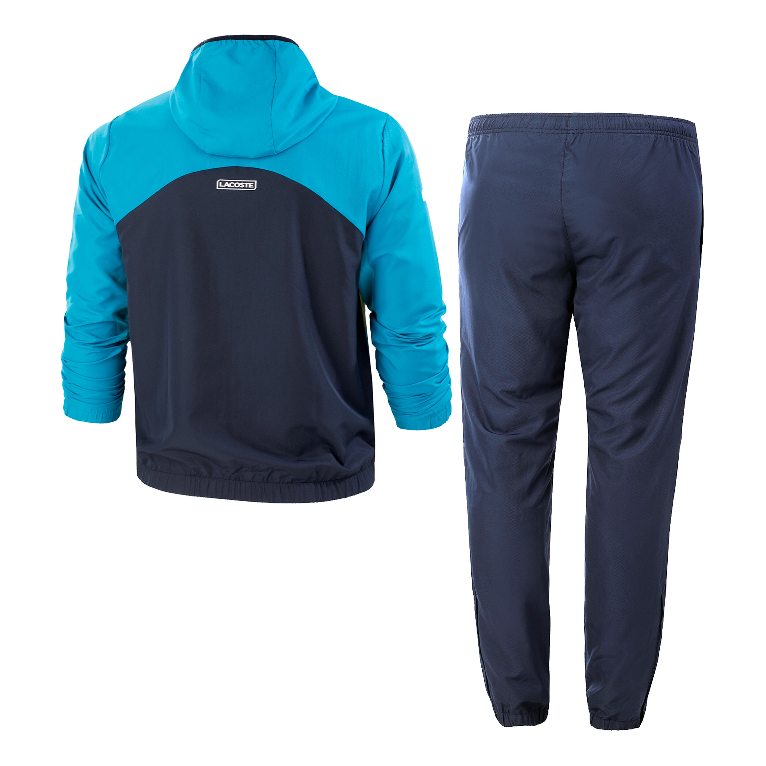 Survetement lacoste bleu best sale turquoise