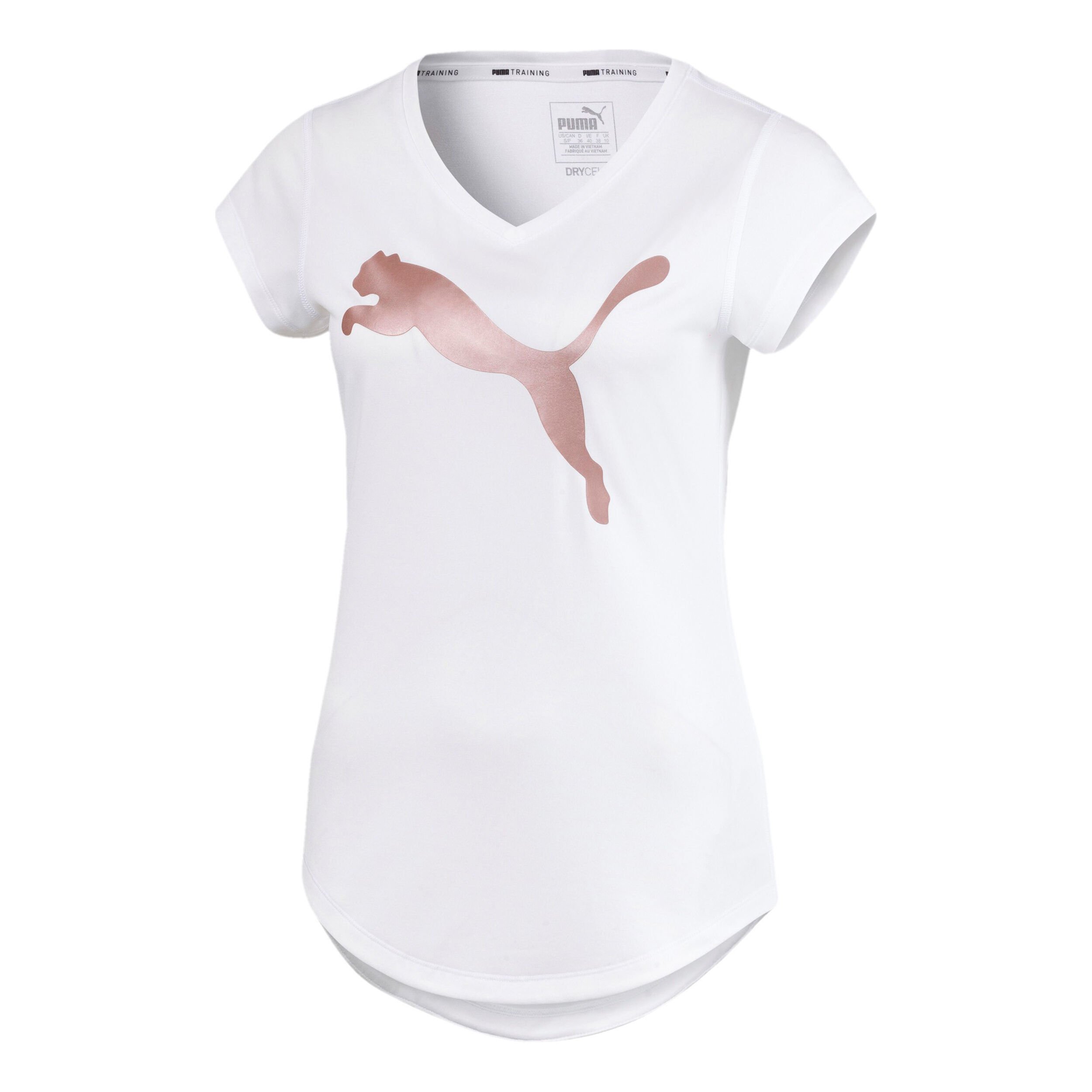 Pink and white puma shirt cheap