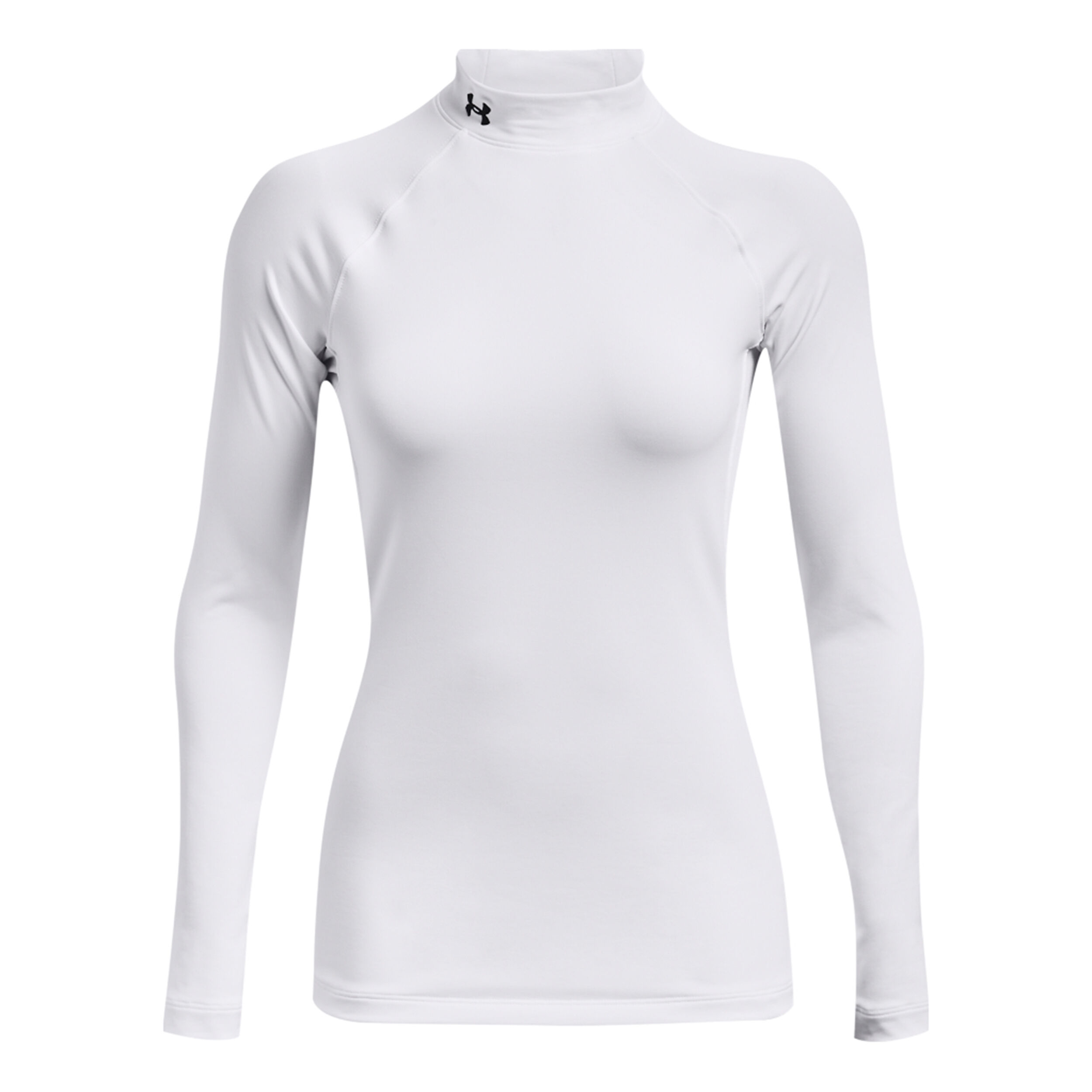 Long sleeve white mock neck top hot sale