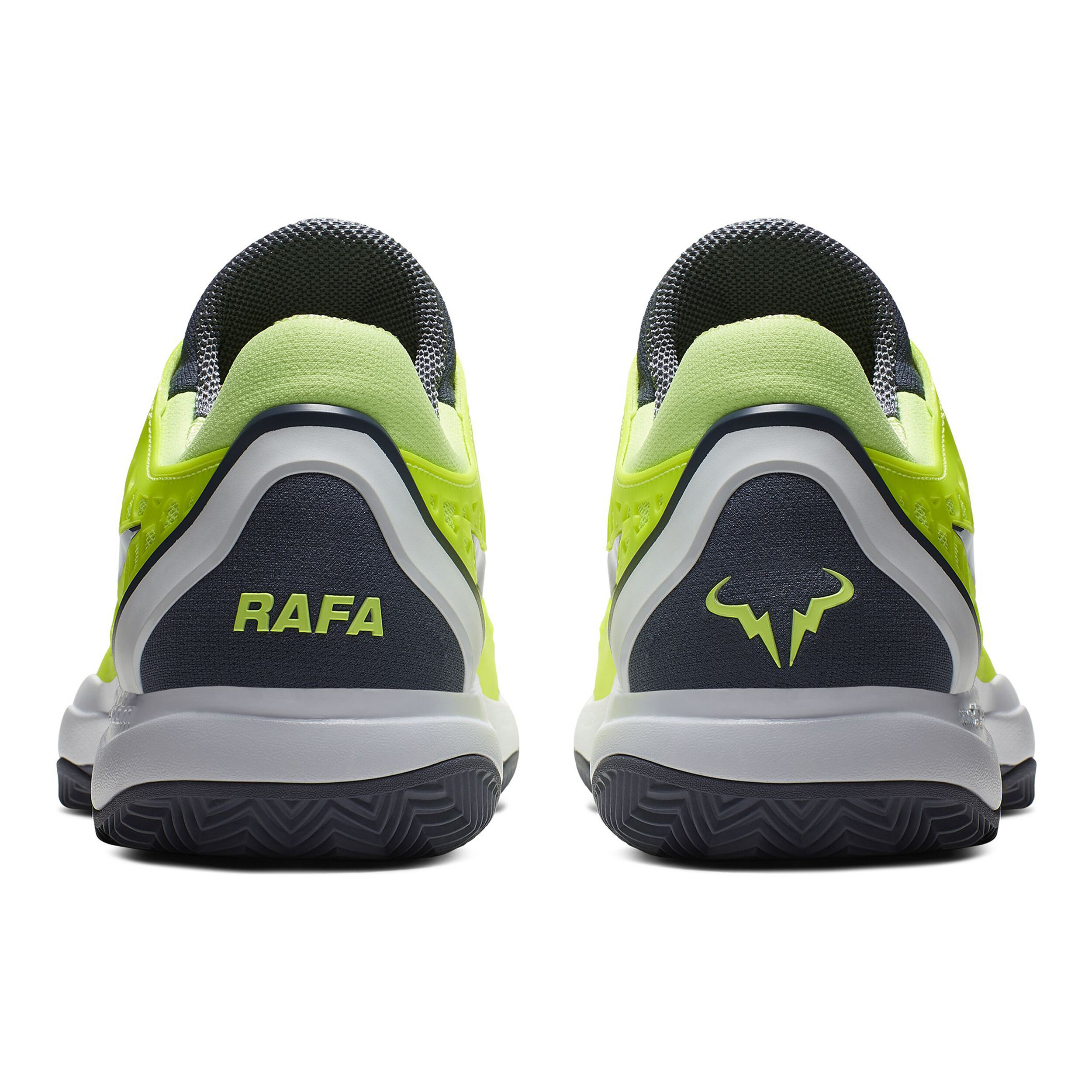 Zoom Cage 3 Clay Court Shoe Men Lemon Dark Grey
