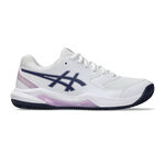 ASICS Tennis shoes ASICS Gel-Dedicate 8 Clay court shoe Women - white, dark blue