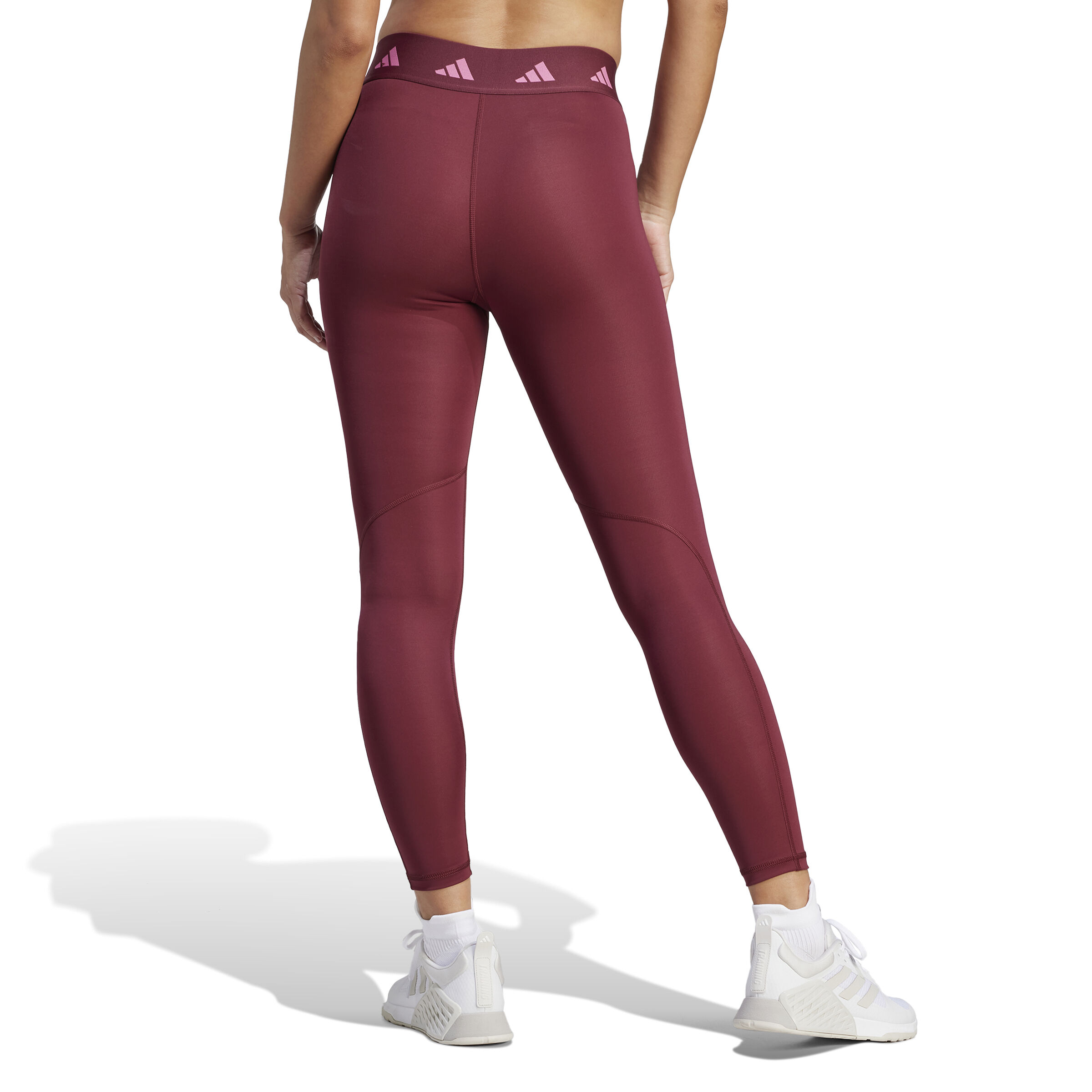 Burgandy adidas leggings sales