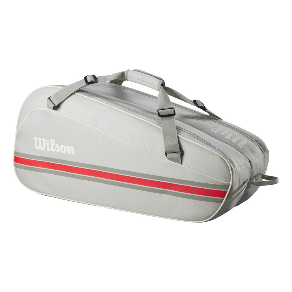 Wilson Tour Team Racket Bag 6 Pack-Lightgrey lightgrey
