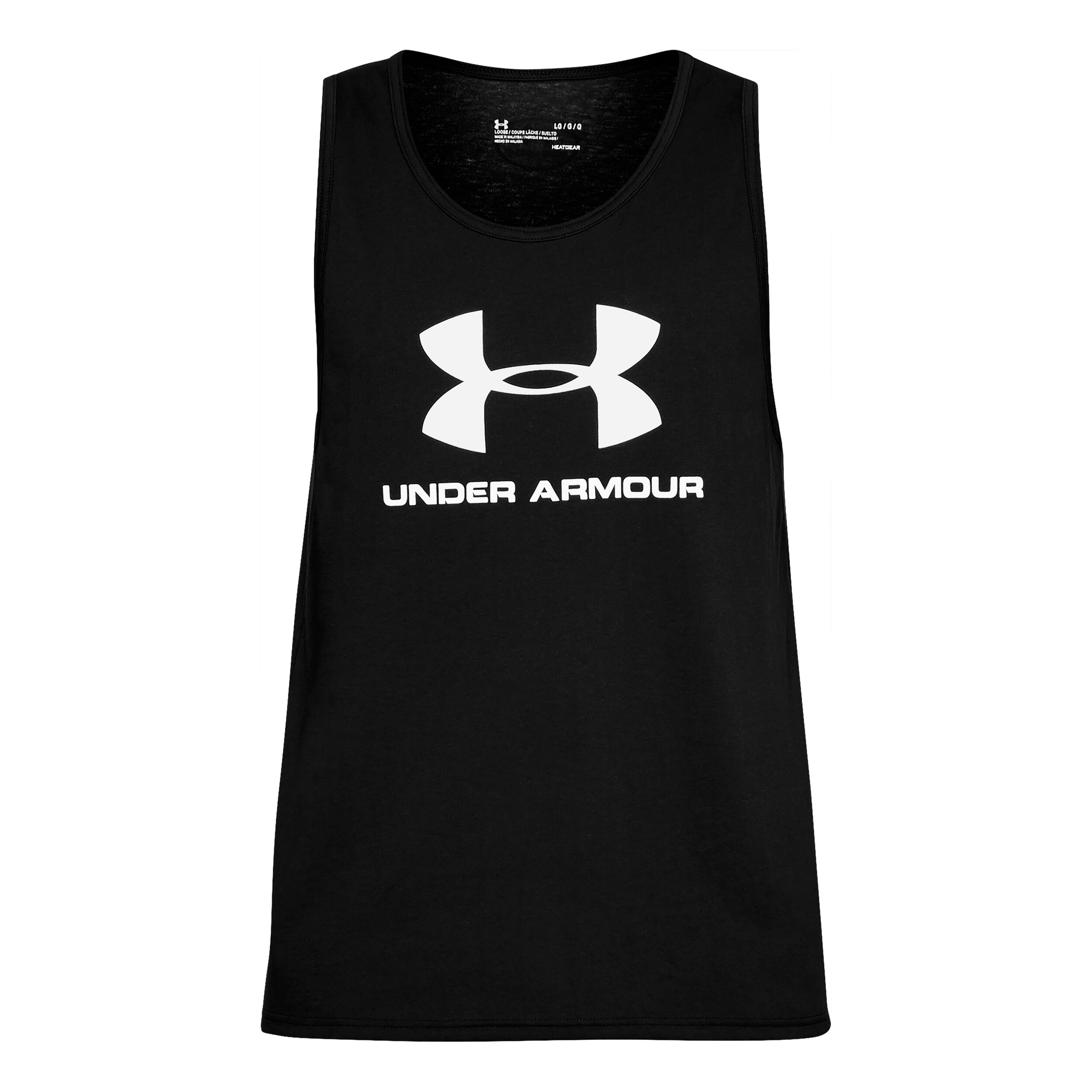 Buy Under Armour Sportstyle Logo Tank Top Men Black Dark Grey