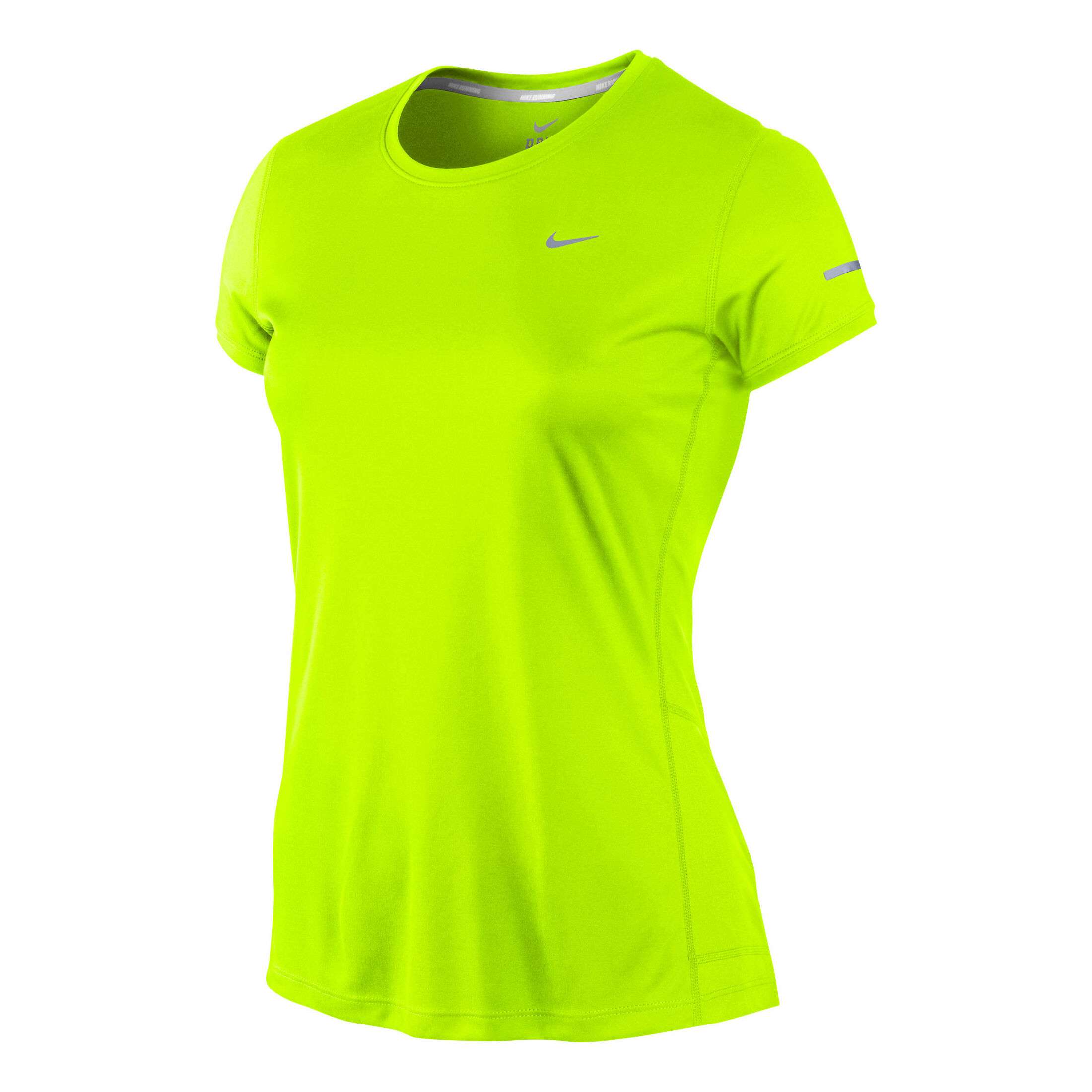 Buy Nike Miler Shortsleeve Crew T Shirt Women Neon Yellow online Tennis Point UK