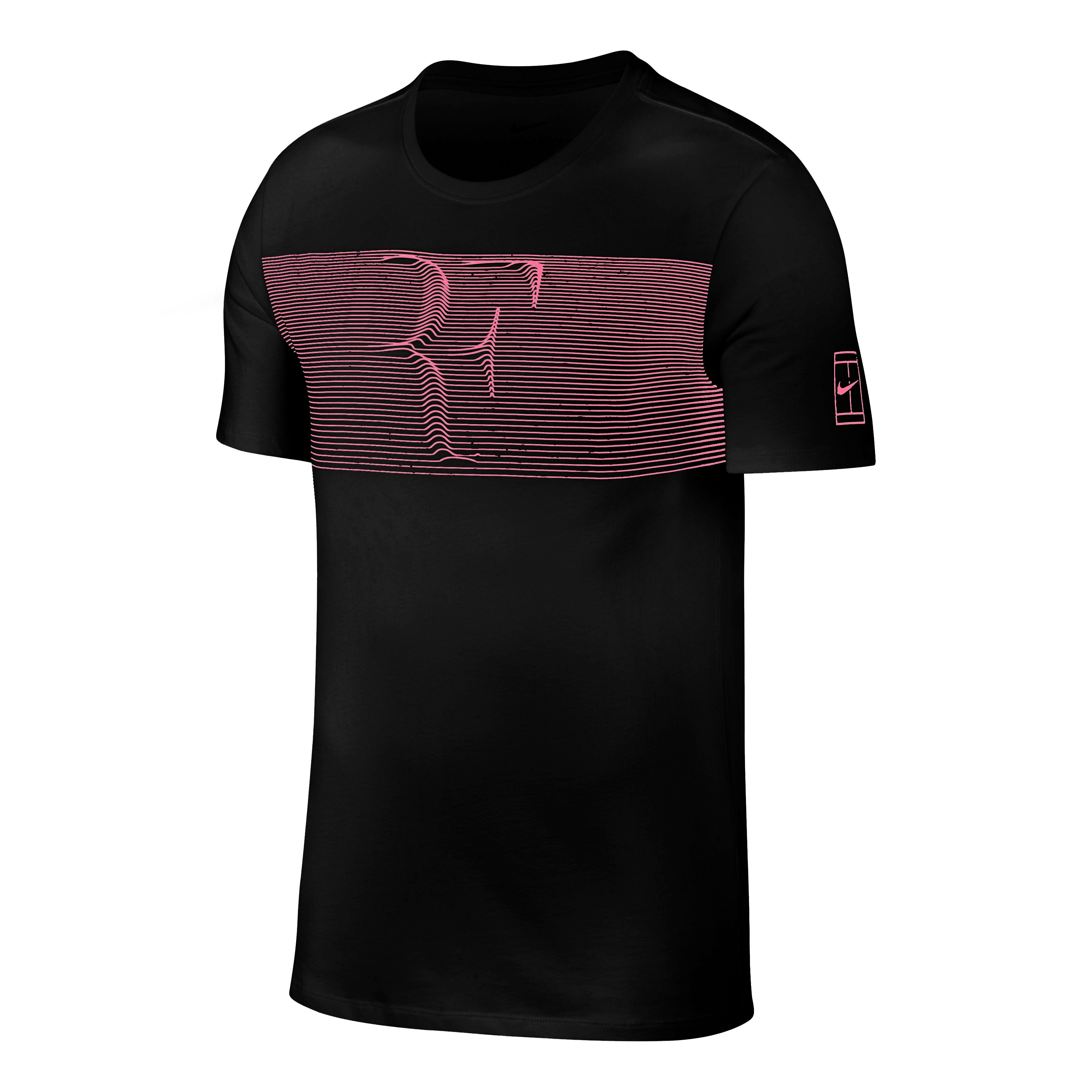 Buy Nike Roger Federer T Shirt Men Black Coral online Tennis