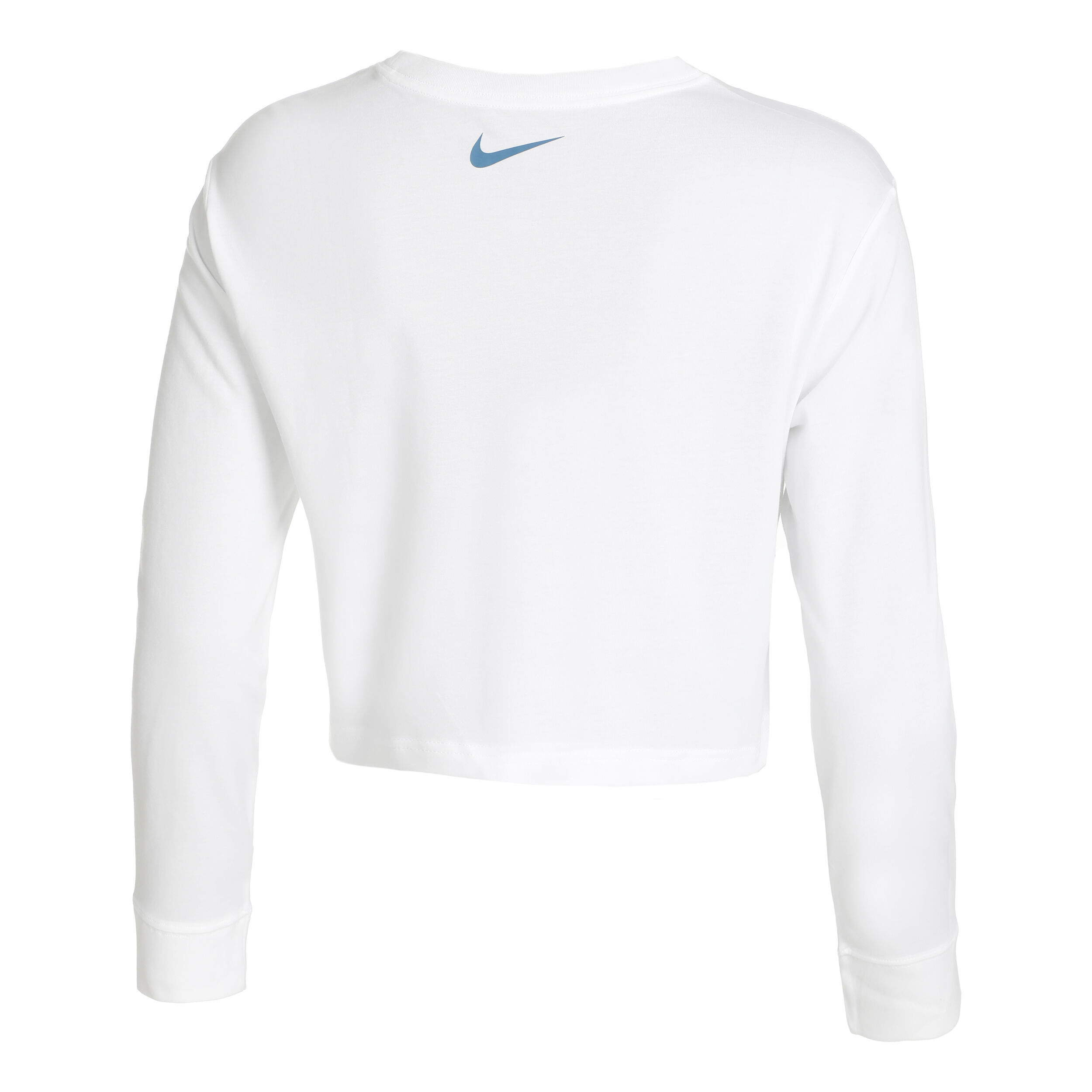 Dri Fit Court Slam Cropped Long Sleeve Women White Multicoloured