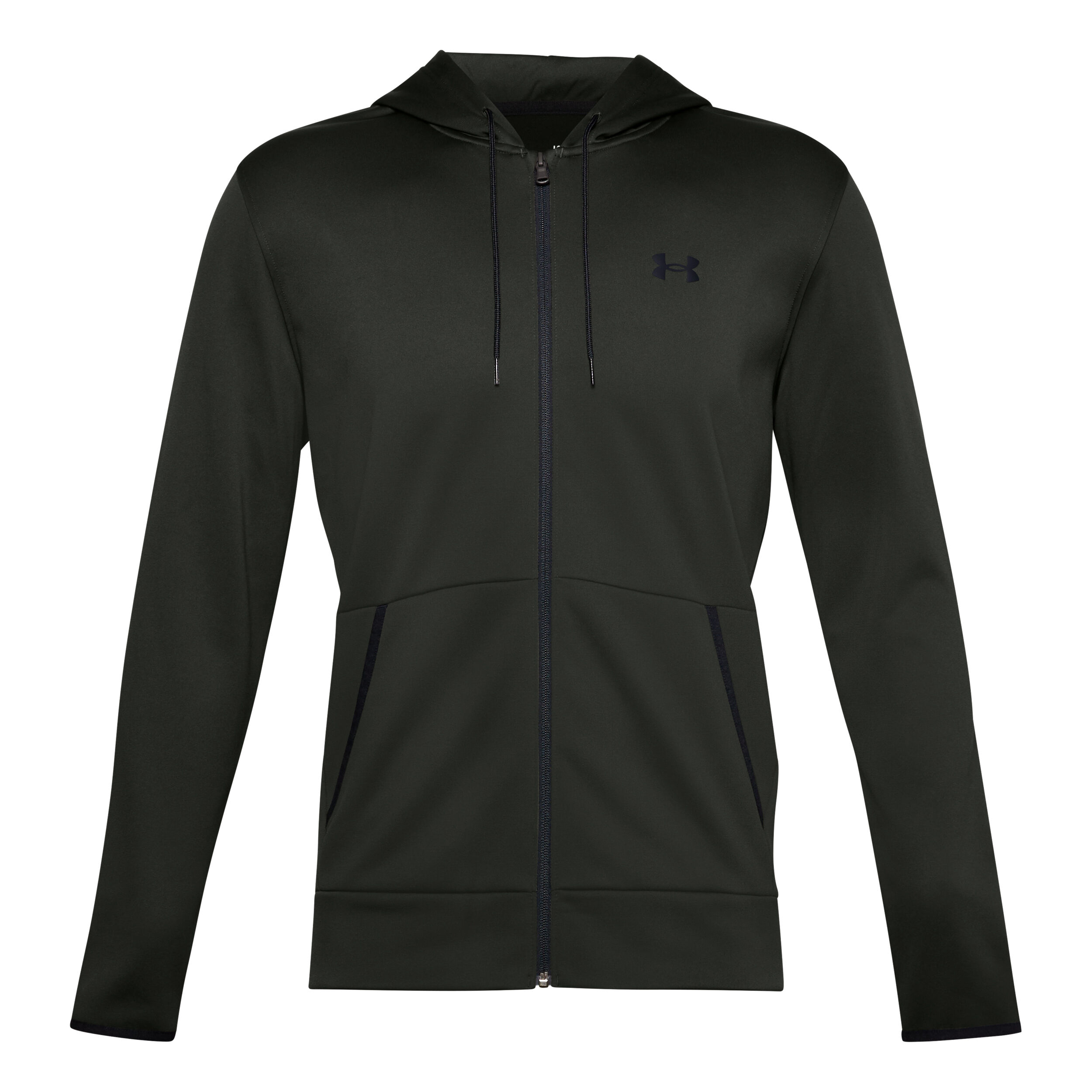 Zip Hoodie Men Olive Black
