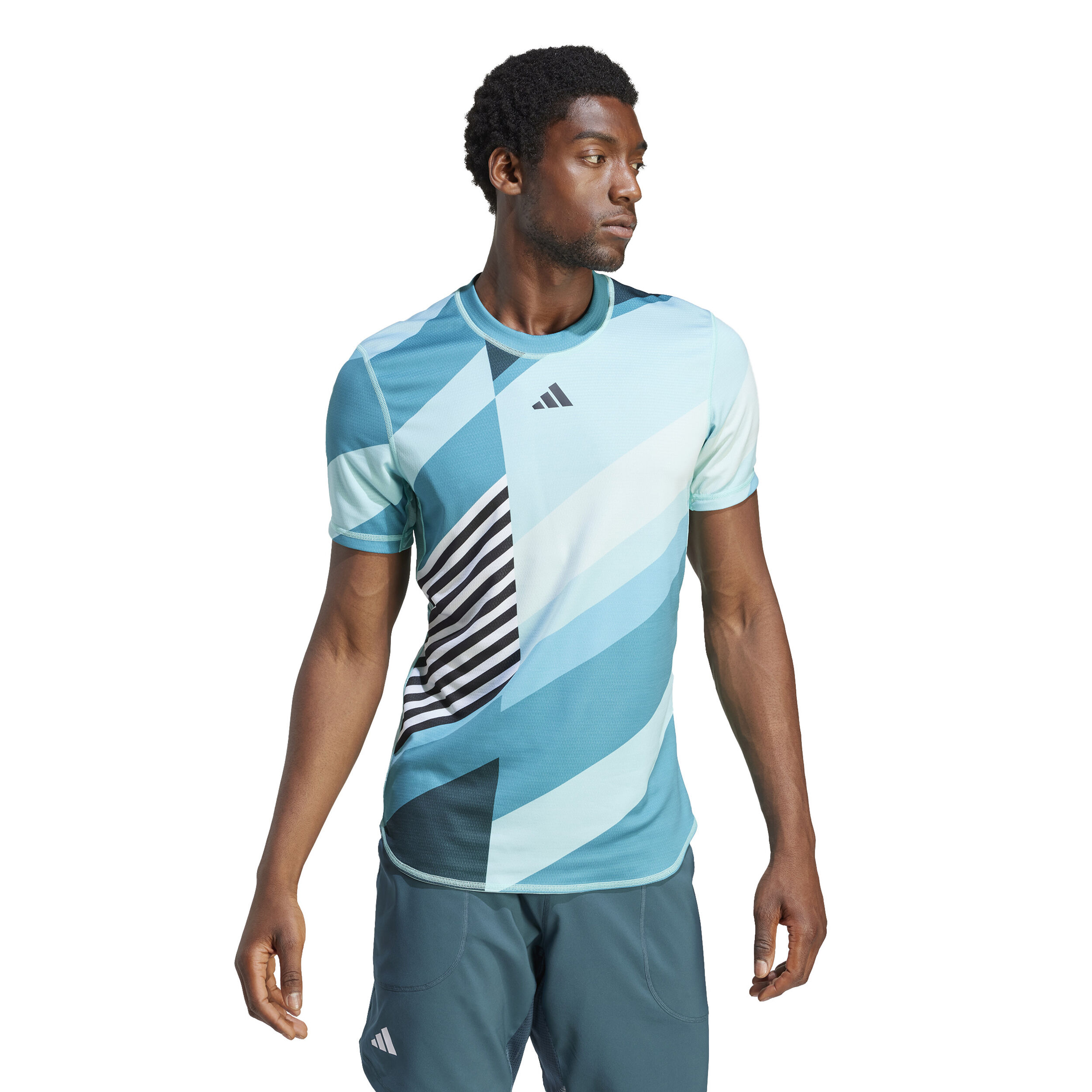 Buy adidas Revers Pro T Shirt Men Turquoise Multicoloured online