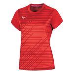 Mizuno Tennis apparel Mizuno Team Chiba T-Shirt Women-red