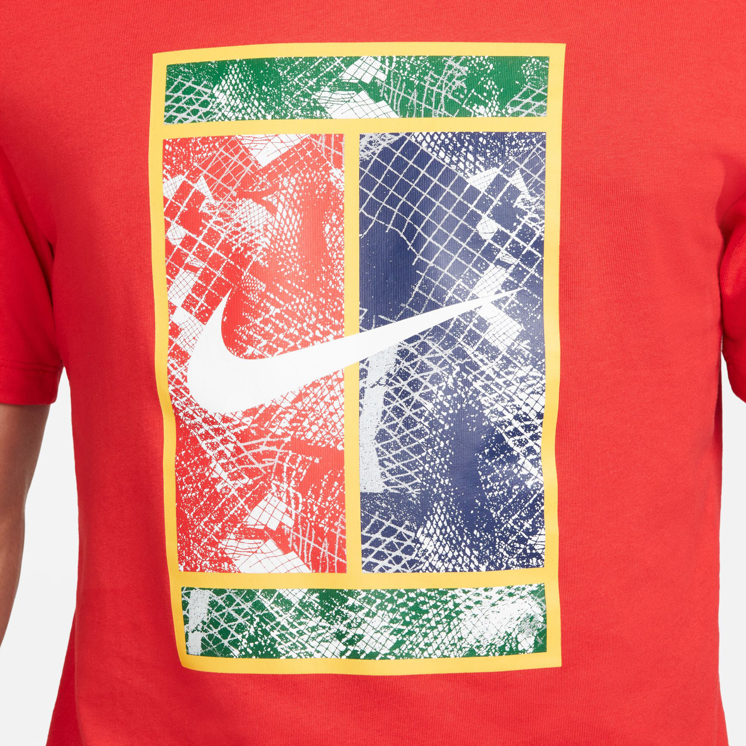 Court Heritage T Shirt Men Red Multicoloured