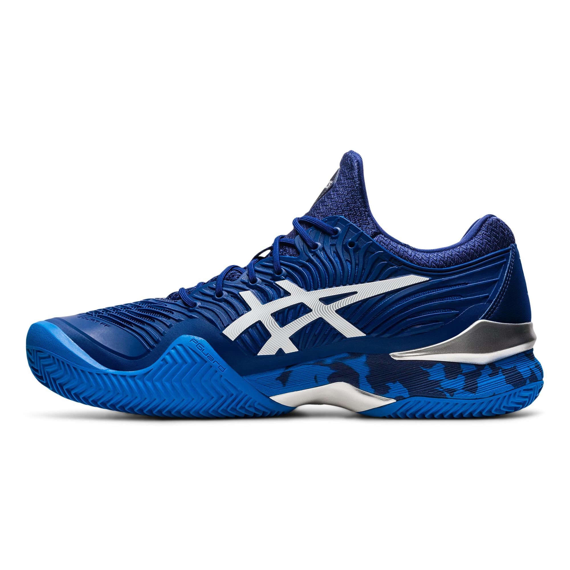 Buy ASICS Court FF Novak Clay Court Shoe Men Blue White online