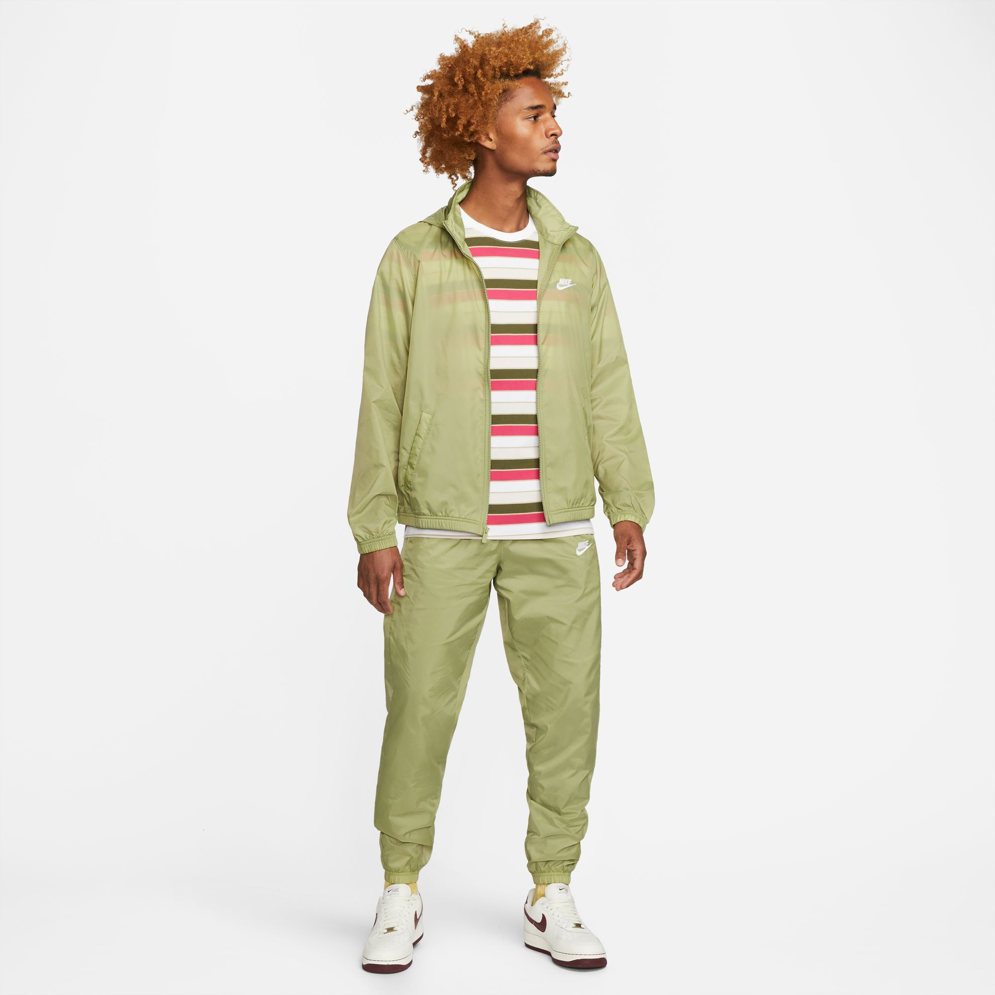 Nike woven tracksuit clearance set in green