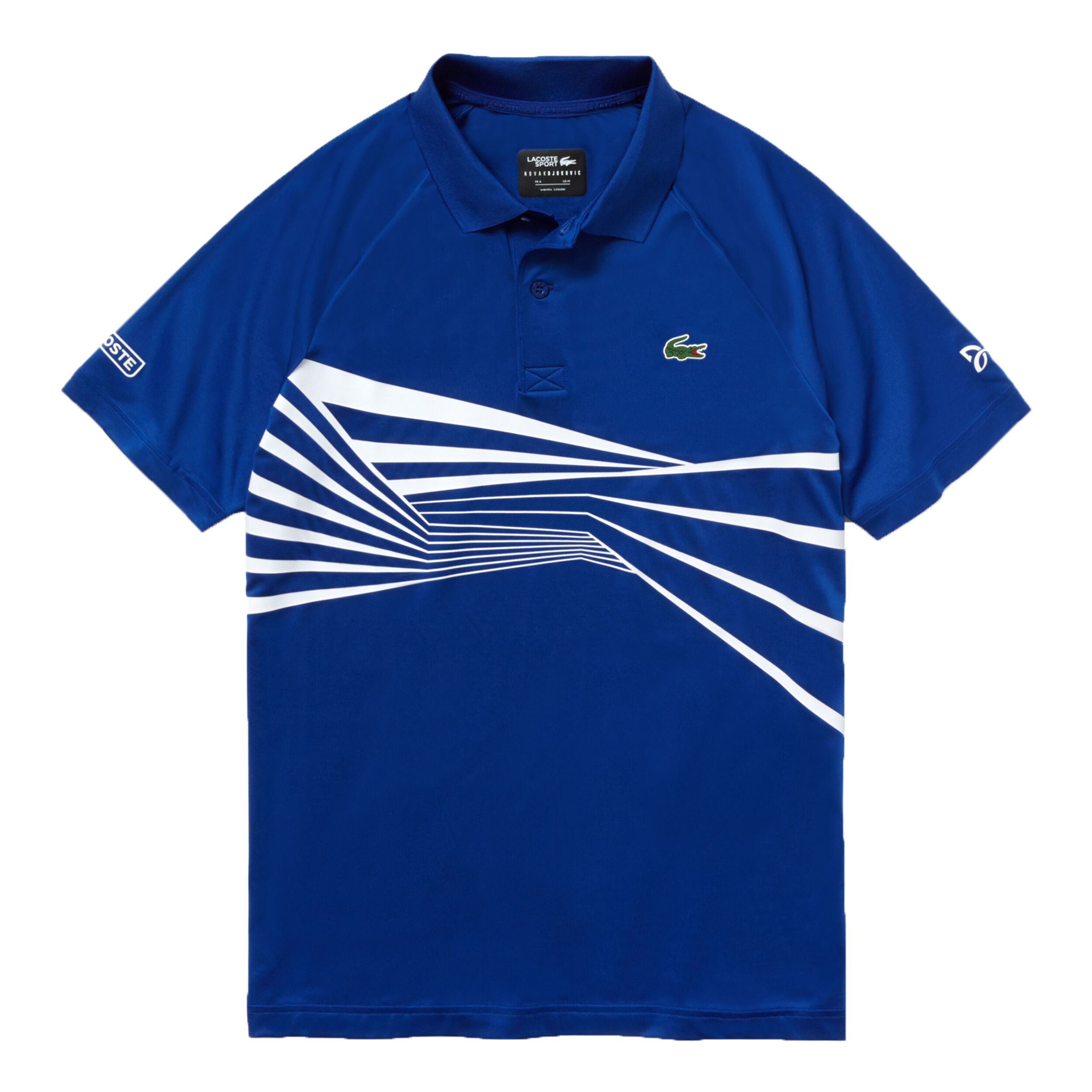 Buy Lacoste Novak Djokovic Polo Men Blue White online Tennis Point UK