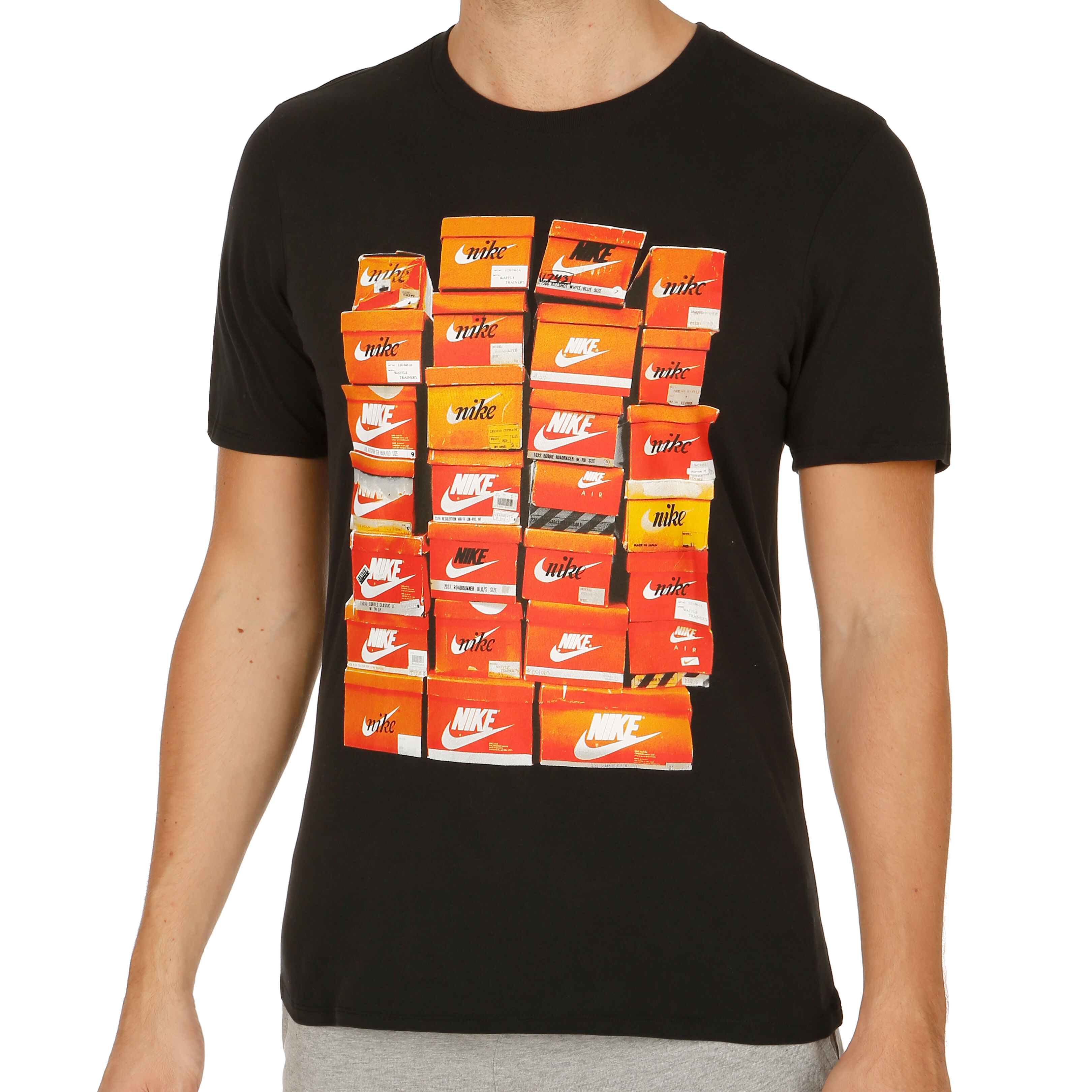 nike t shirt with shoe boxes