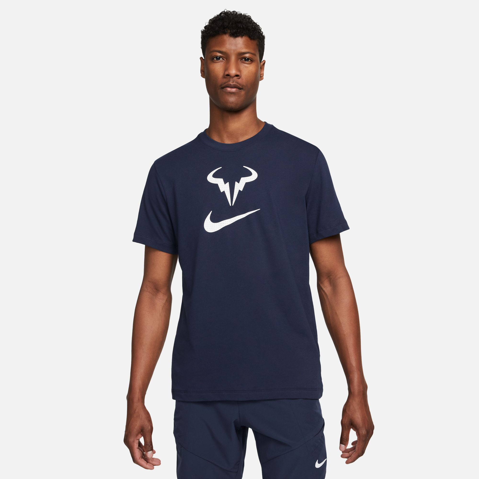 Rafael Nadal Court Dri Fit T Shirt Men Blue White