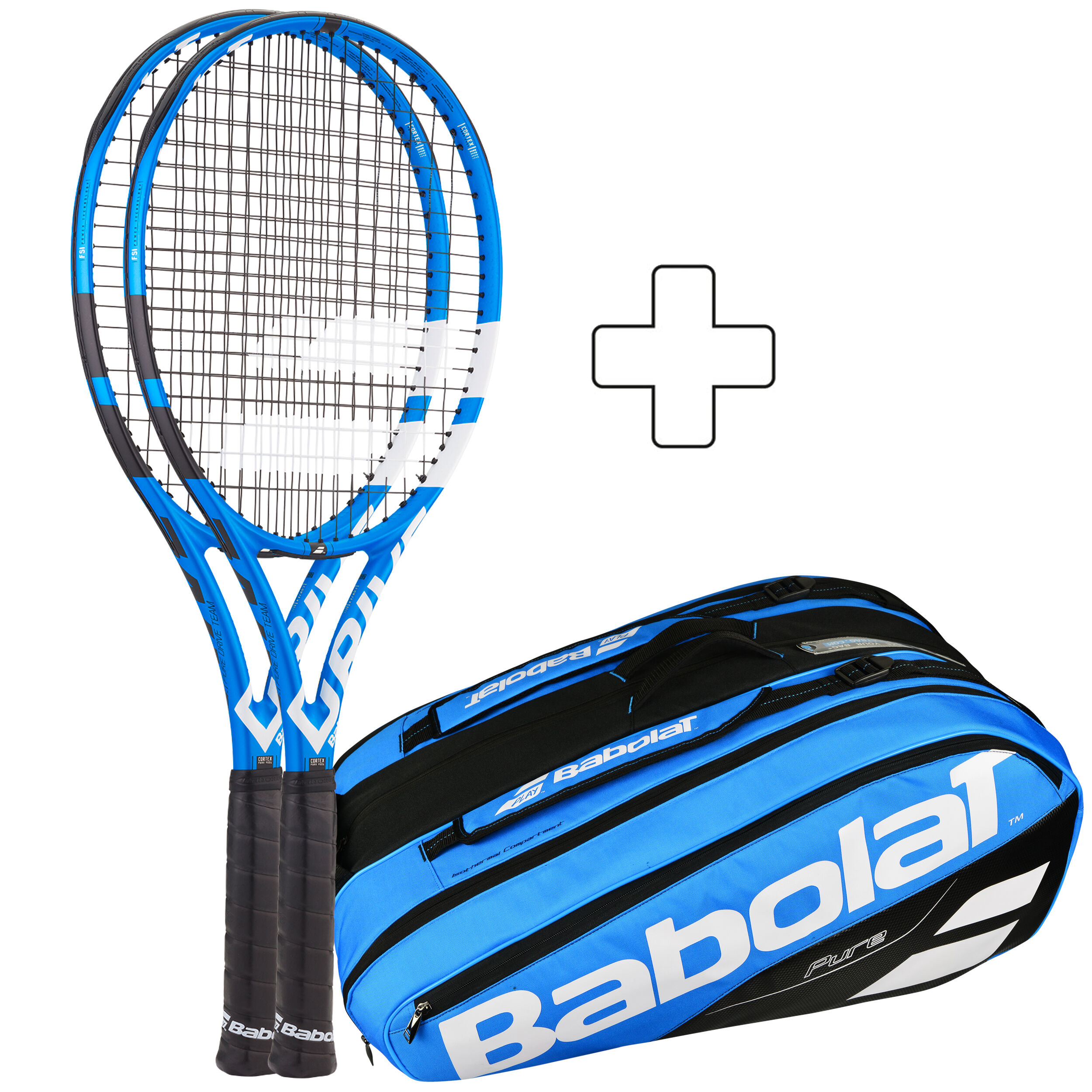 Buy Babolat 2 X Pure Drive Team Plus Tennis Bag online Tennis Point UK