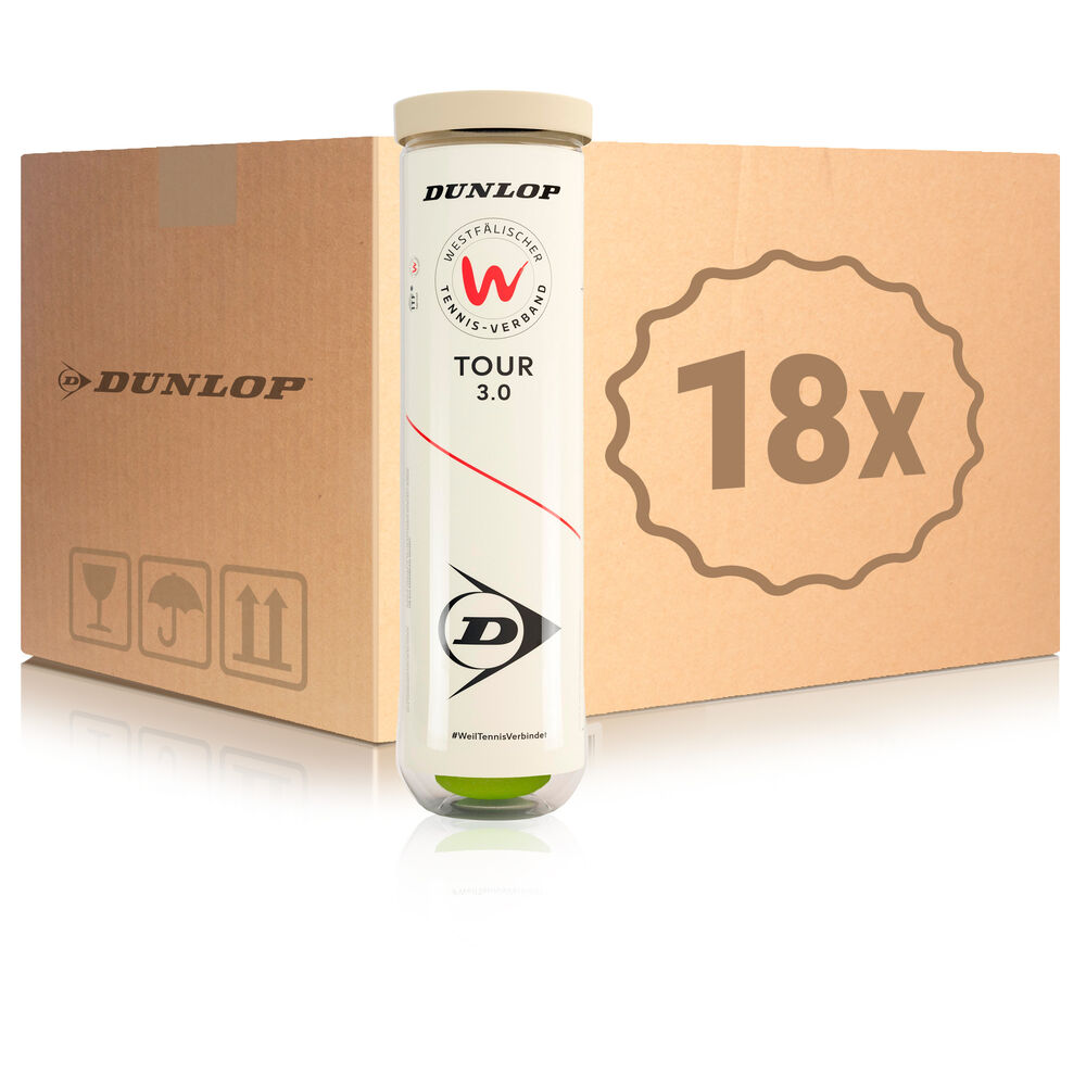 Dunlop 18x 4 Ball Tube WTV Tour 3.0