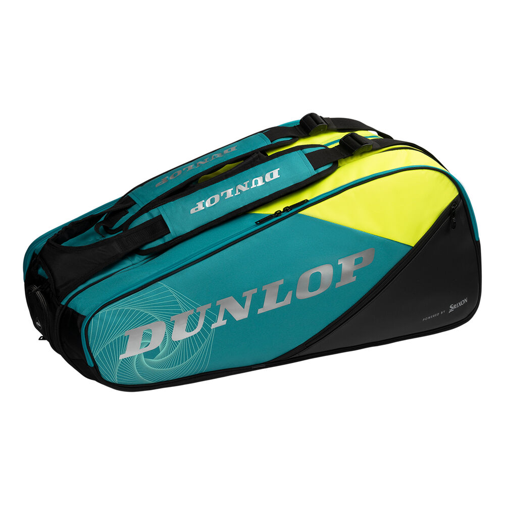 Dunlop SX Performance Racket Bag 12 Pack-Black,Turquoise black