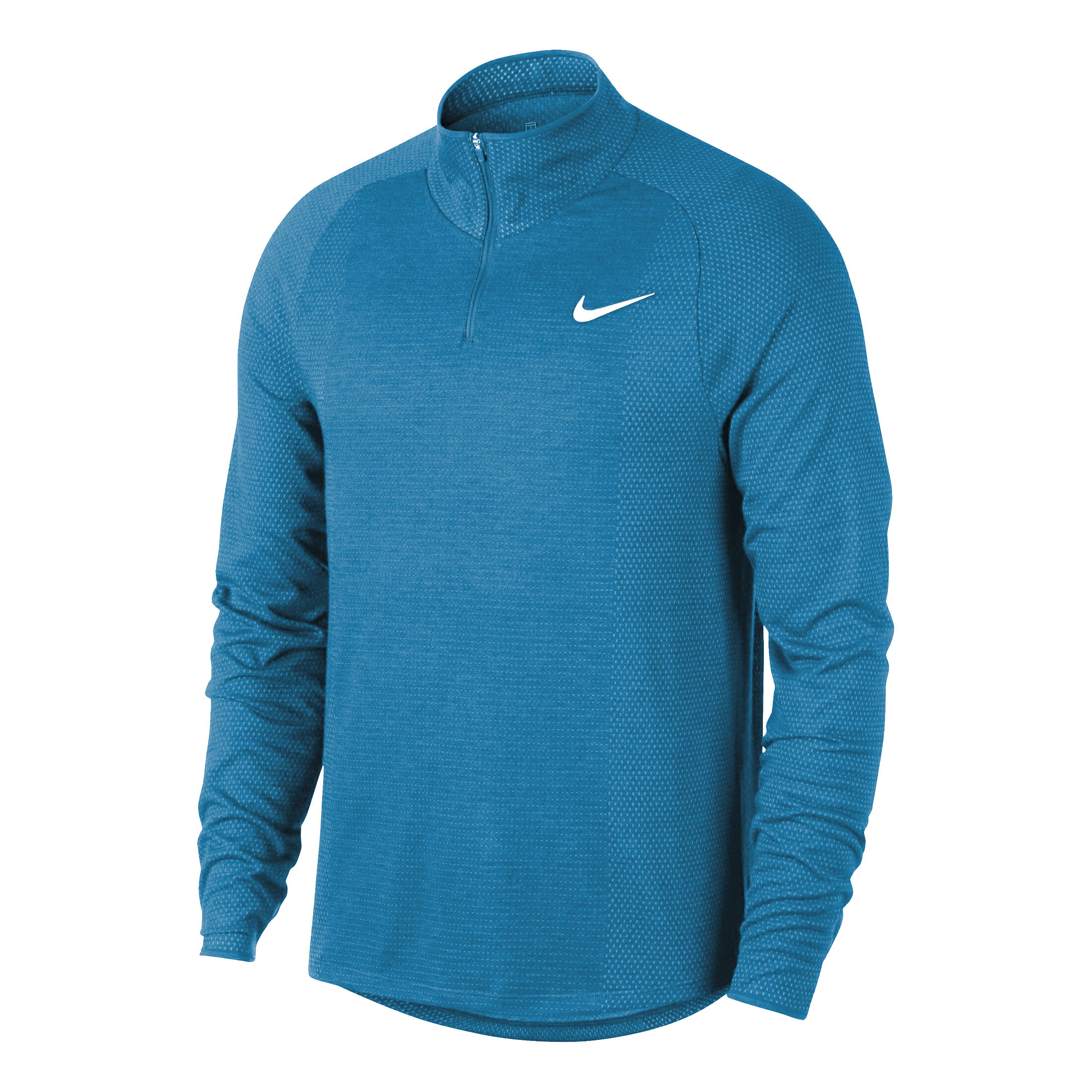 blue nike half zip