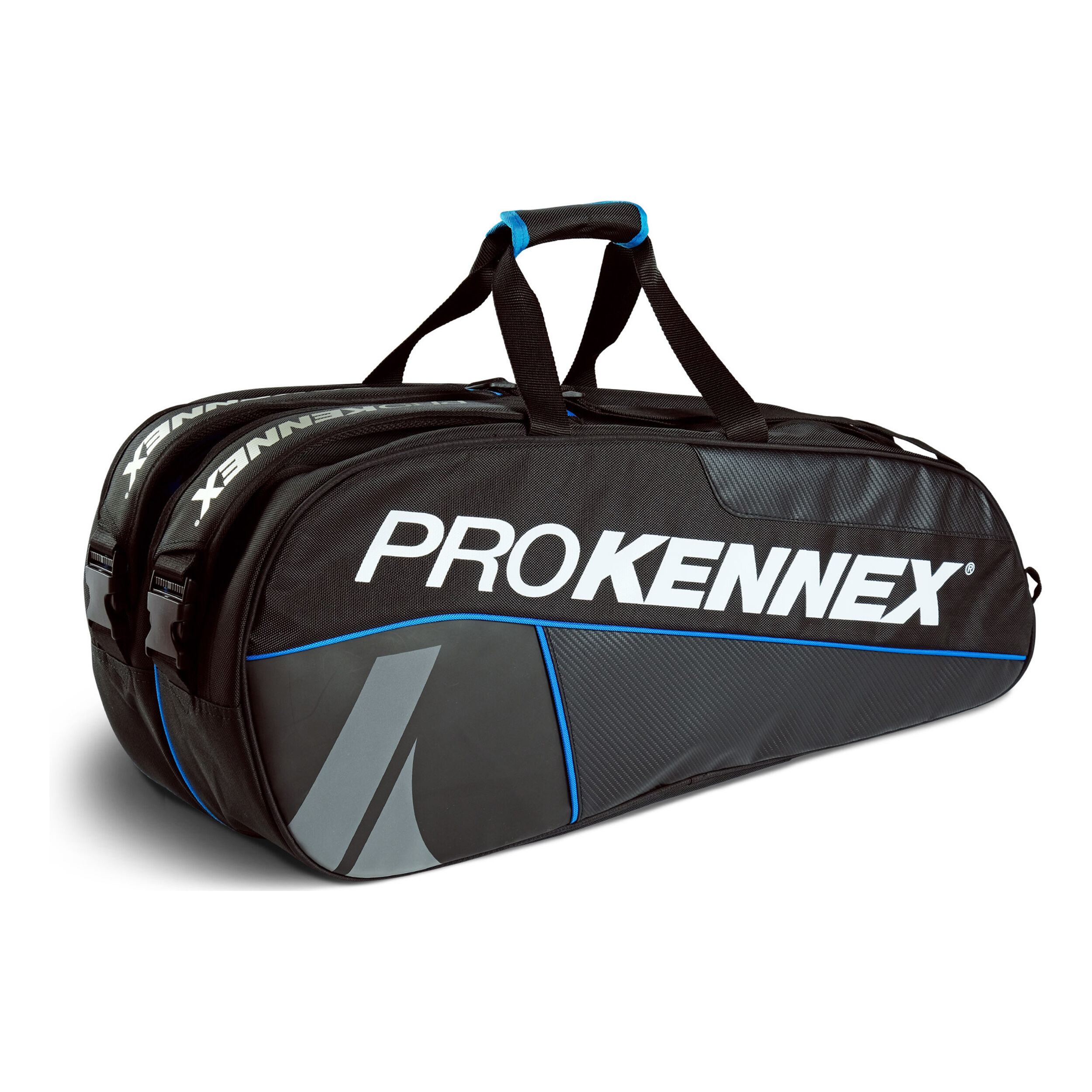 Double Thermo Tour Racket Bag Black Blue