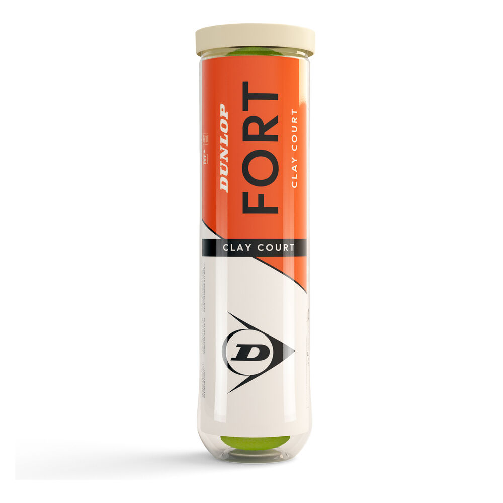 Dunlop Fort Clay Court 4 Ball Tube