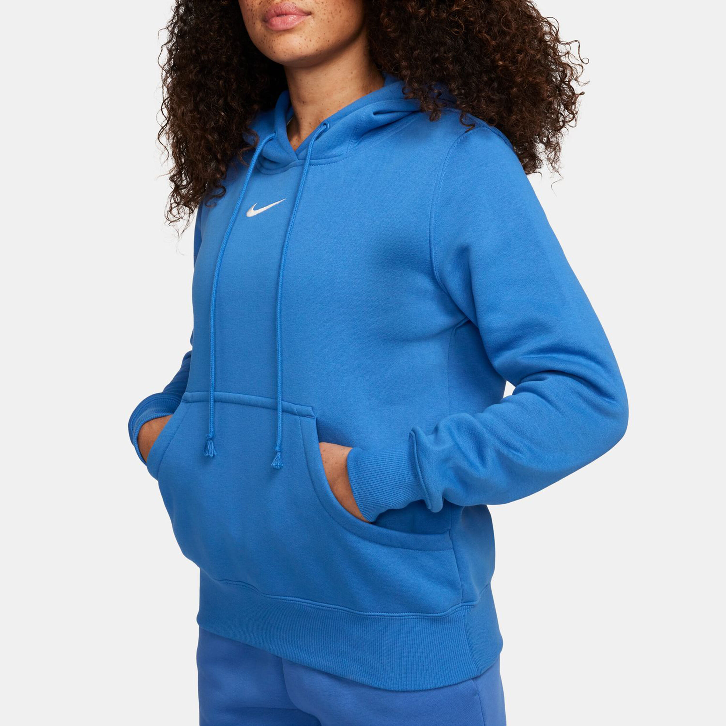 Royal blue nike hoodie womens discount