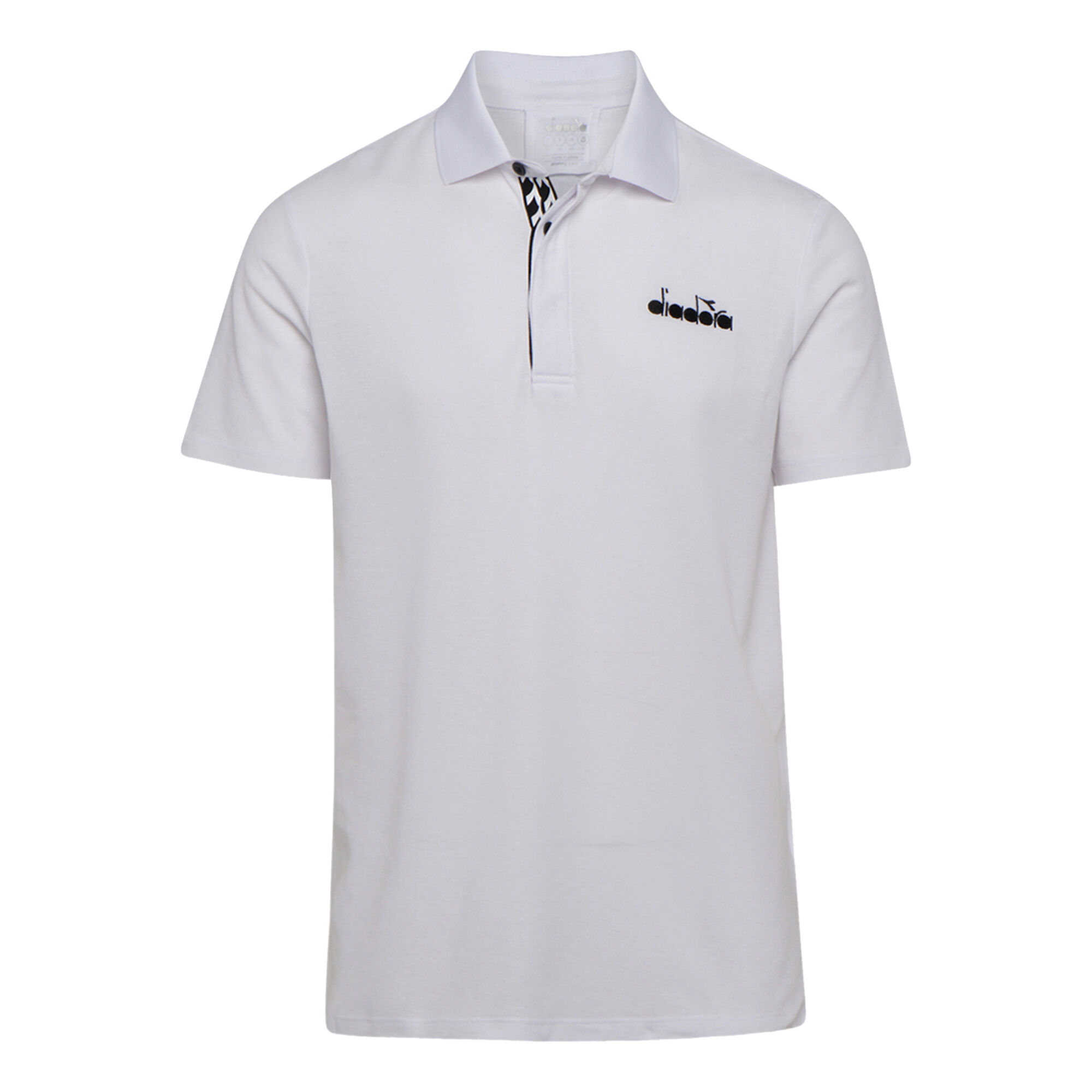 buy Diadora Statement Polo Men - White, Black online | Tennis-Point