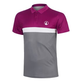 Image of Crush Tournament Block Polo Men - berry, white