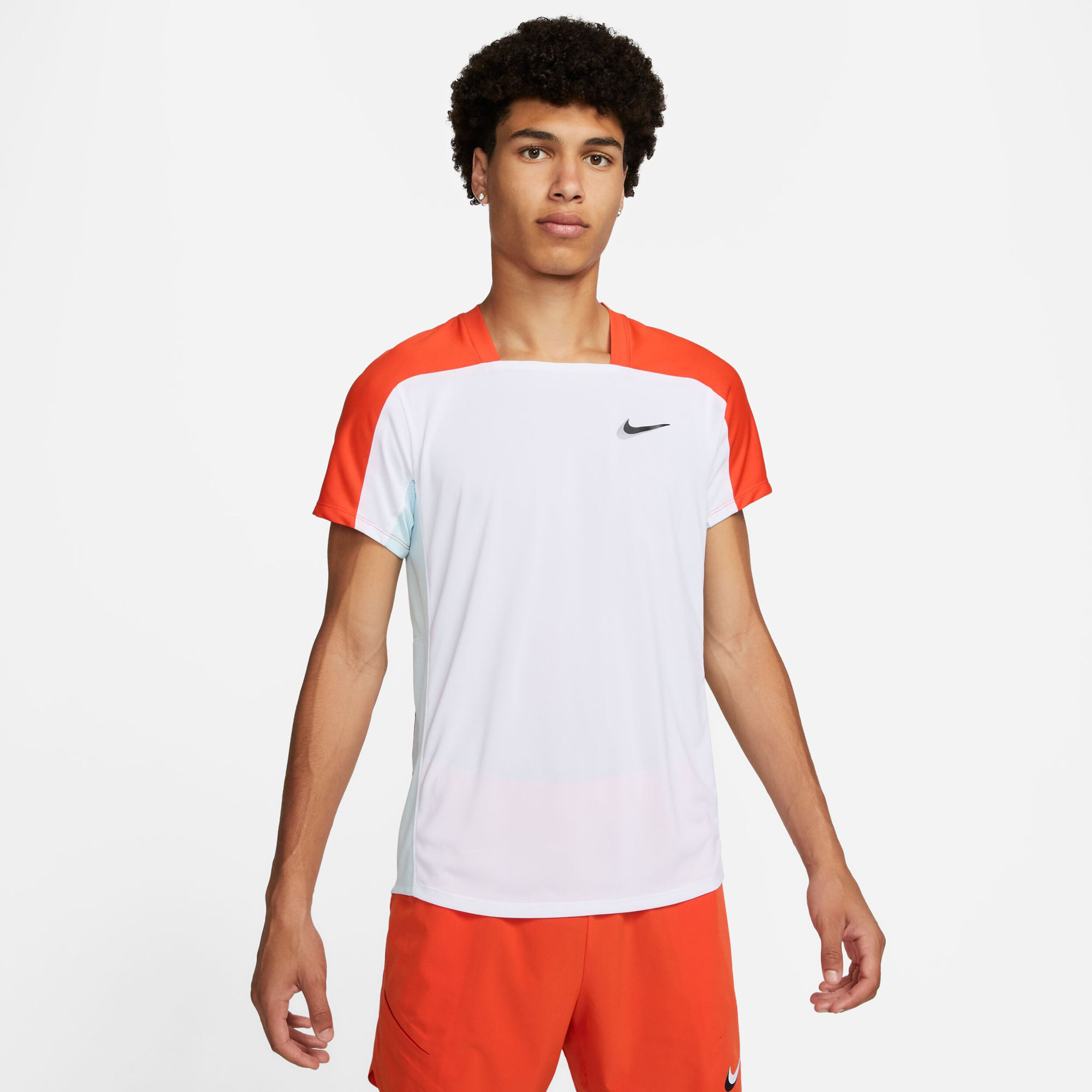 White and orange nike t shirt cheap