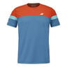 Crew Neck T-Shirt Men - dark blue, orange